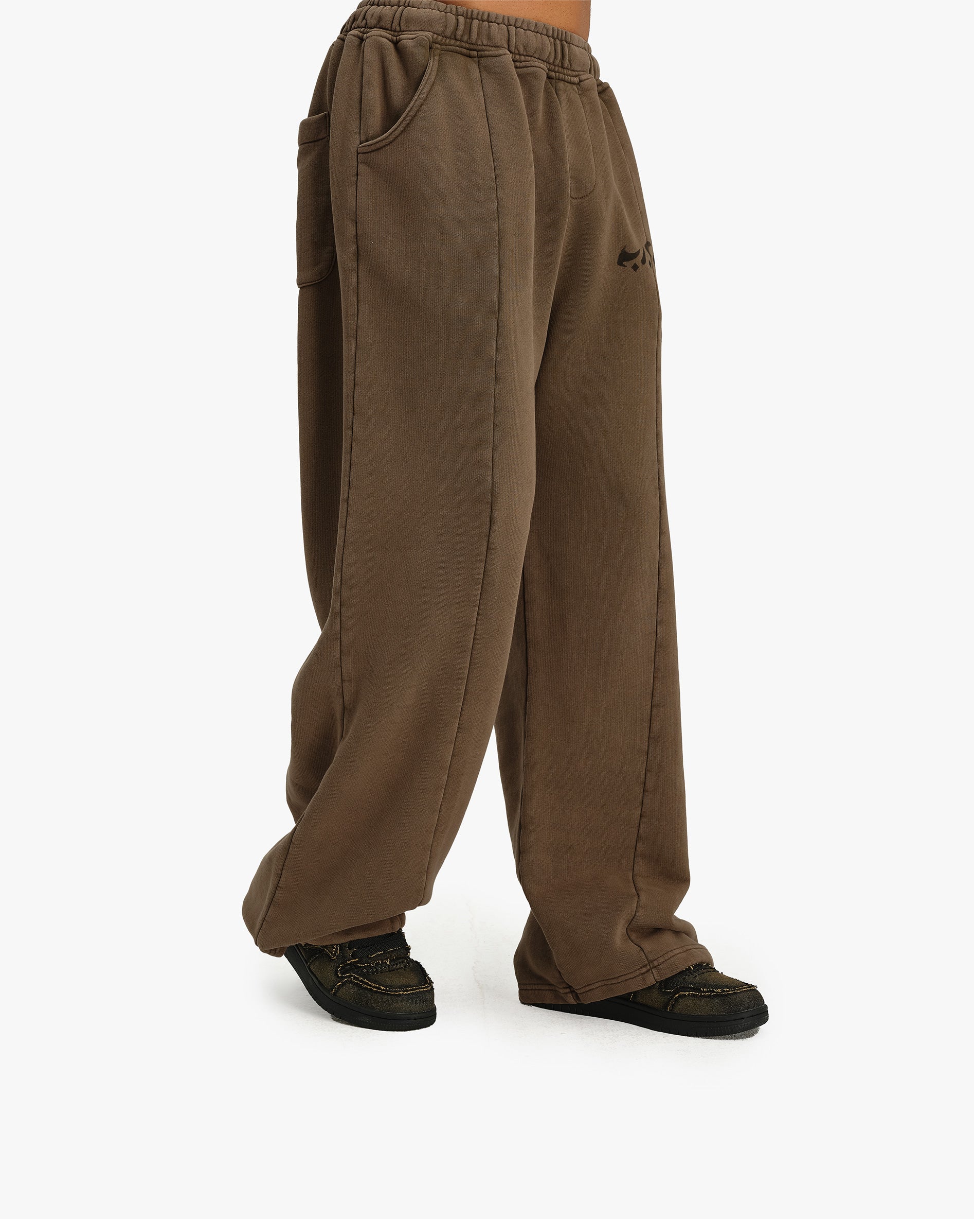 ACID WASHED JOGGER BROWN - Image 7