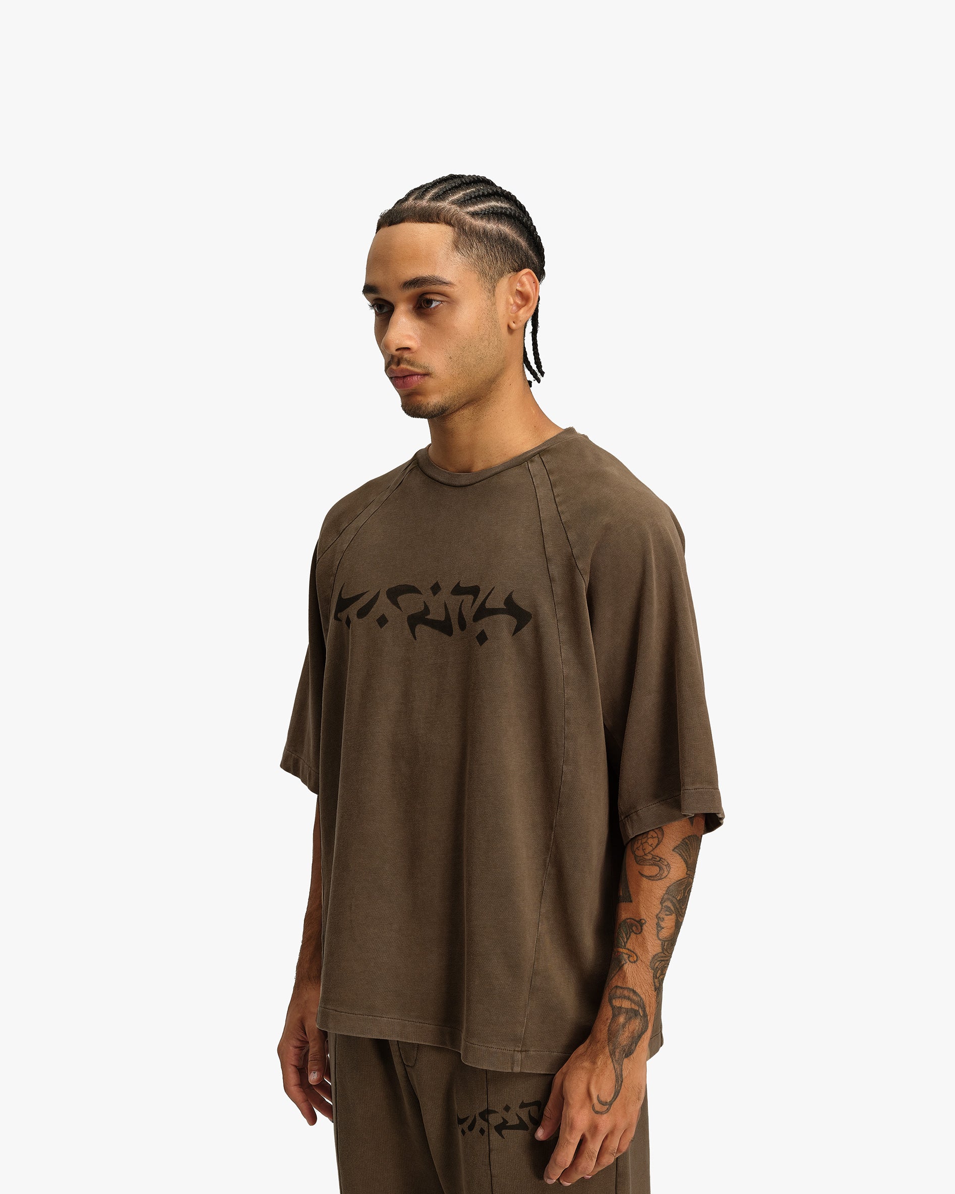 ACID WASHED TEE BROWN - Image 4
