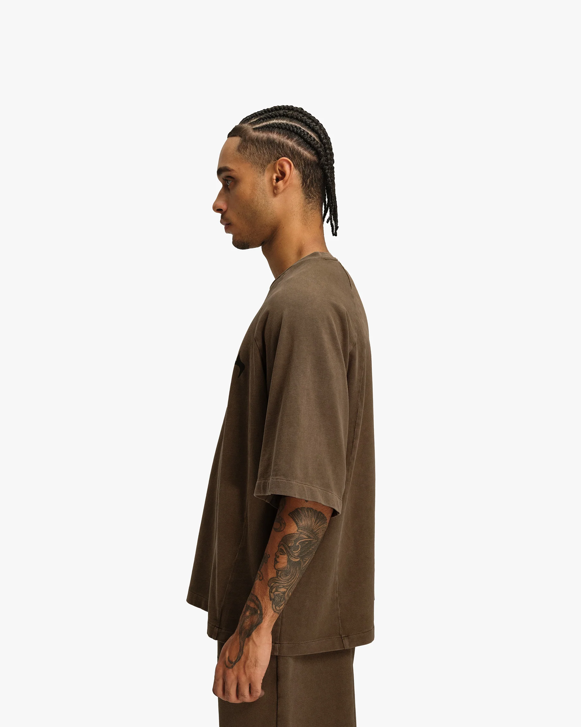 ACID WASHED TEE BROWN - Image 5