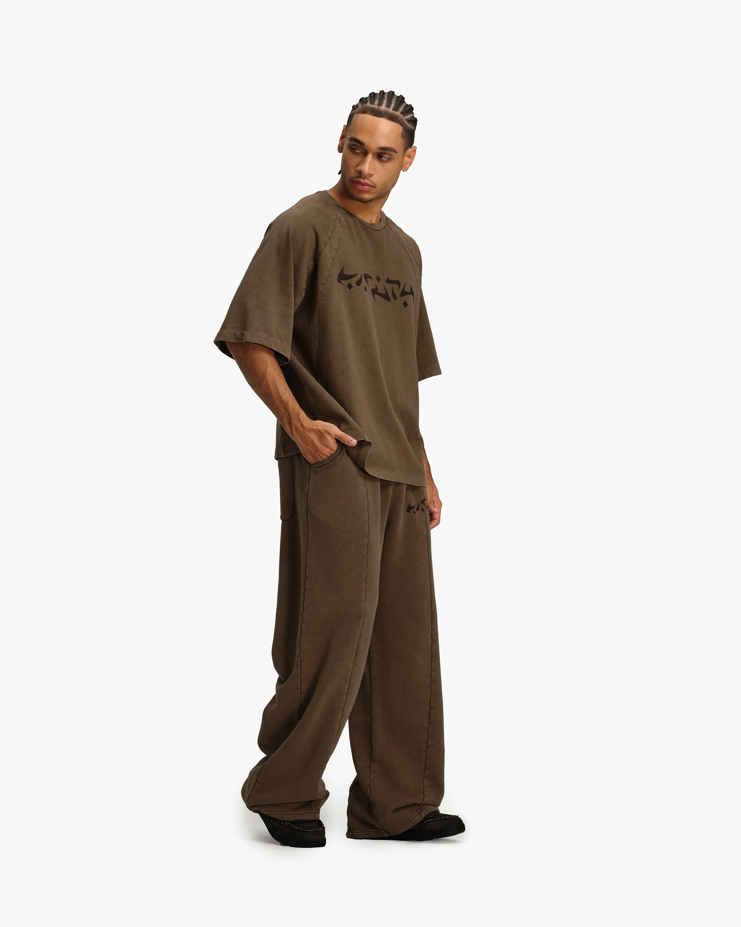 ACID WASHED TEE BROWN - Image 7
