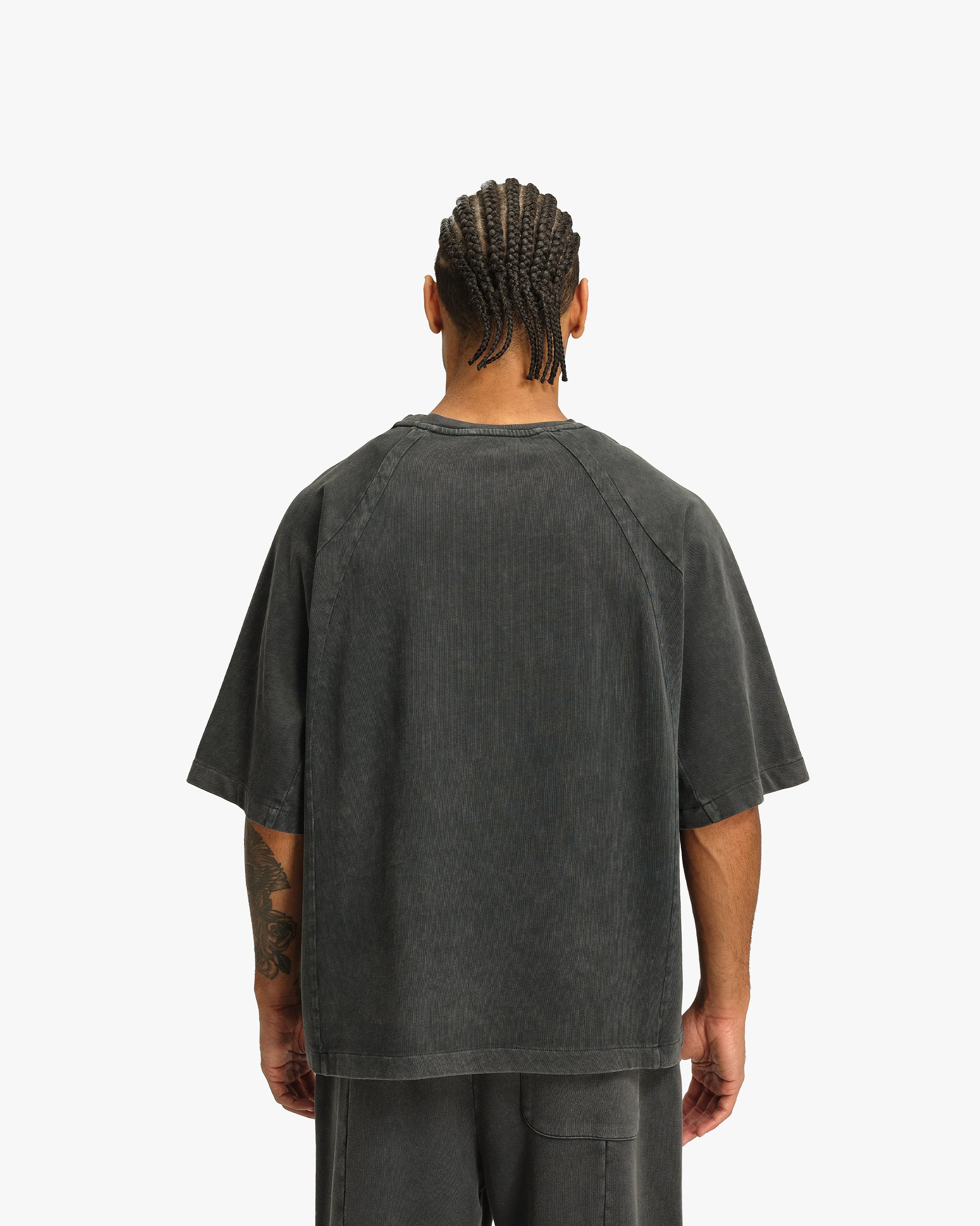 ACID WASHED TEE DARK GREY - Image 6