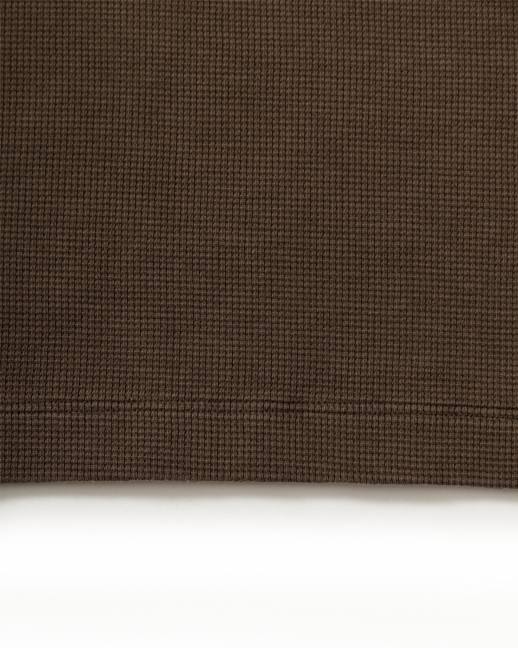 ACID WASHED WAFFLE LONGSLEEVE BROWN - Image 10