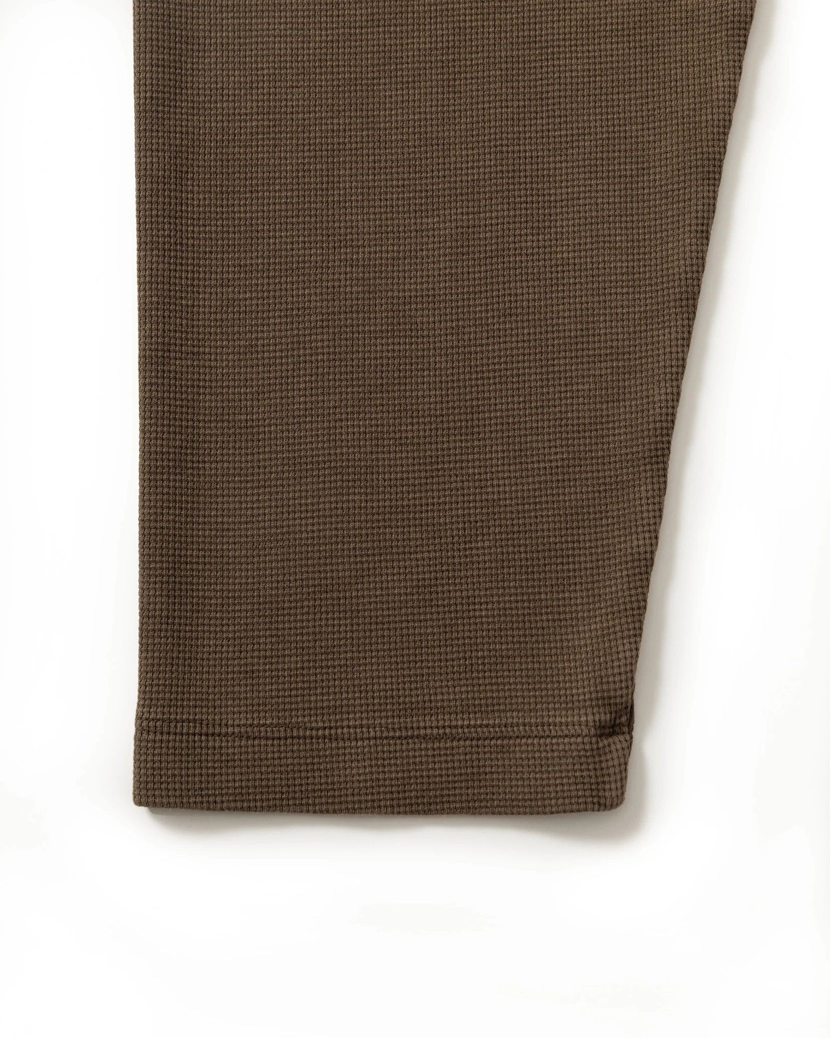 ACID WASHED WAFFLE LONGSLEEVE BROWN - Image 11
