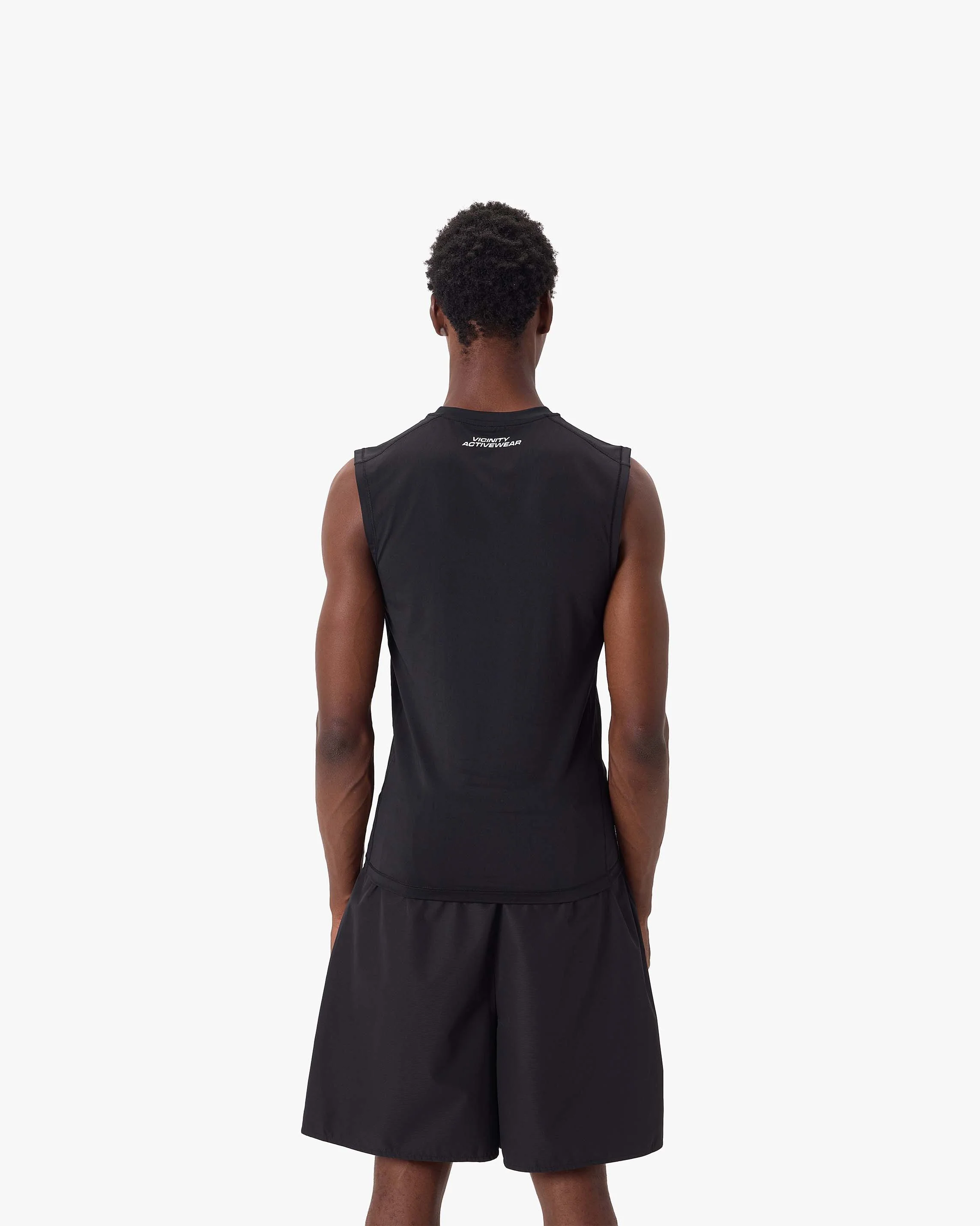 ACTIVEWEAR COMPRESSION TANKTOP BLACK - Image 6