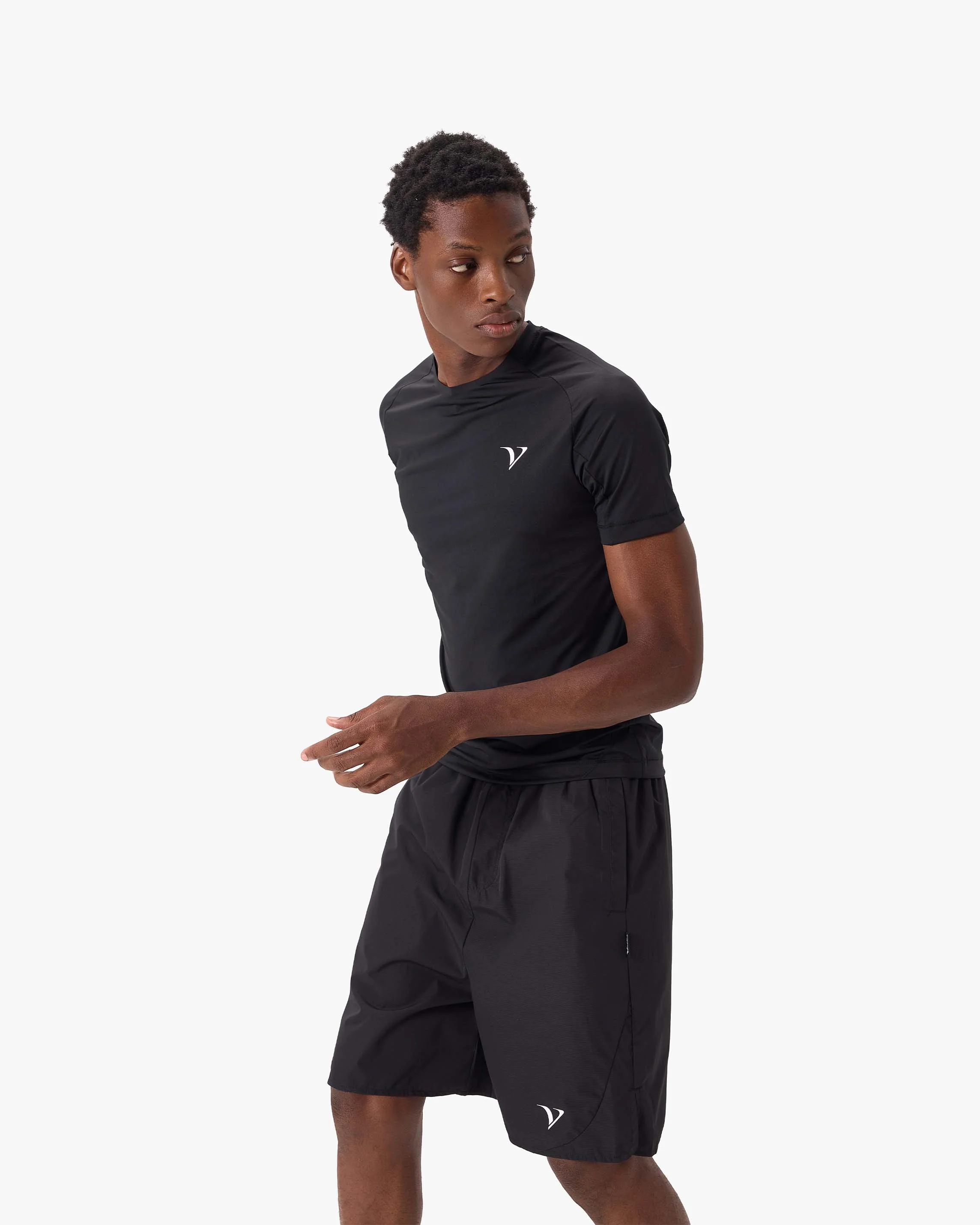 ACTIVEWEAR COMPRESSION TEE BLACK - Image 8