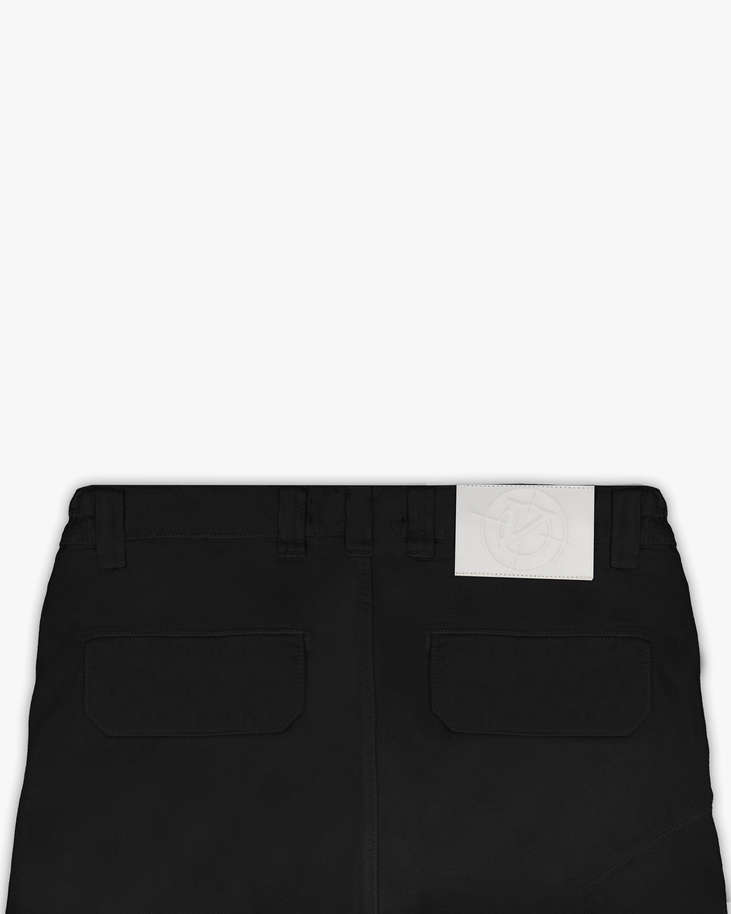 ASYMETRICAL CARGOPANTS BLACK - Image 8
