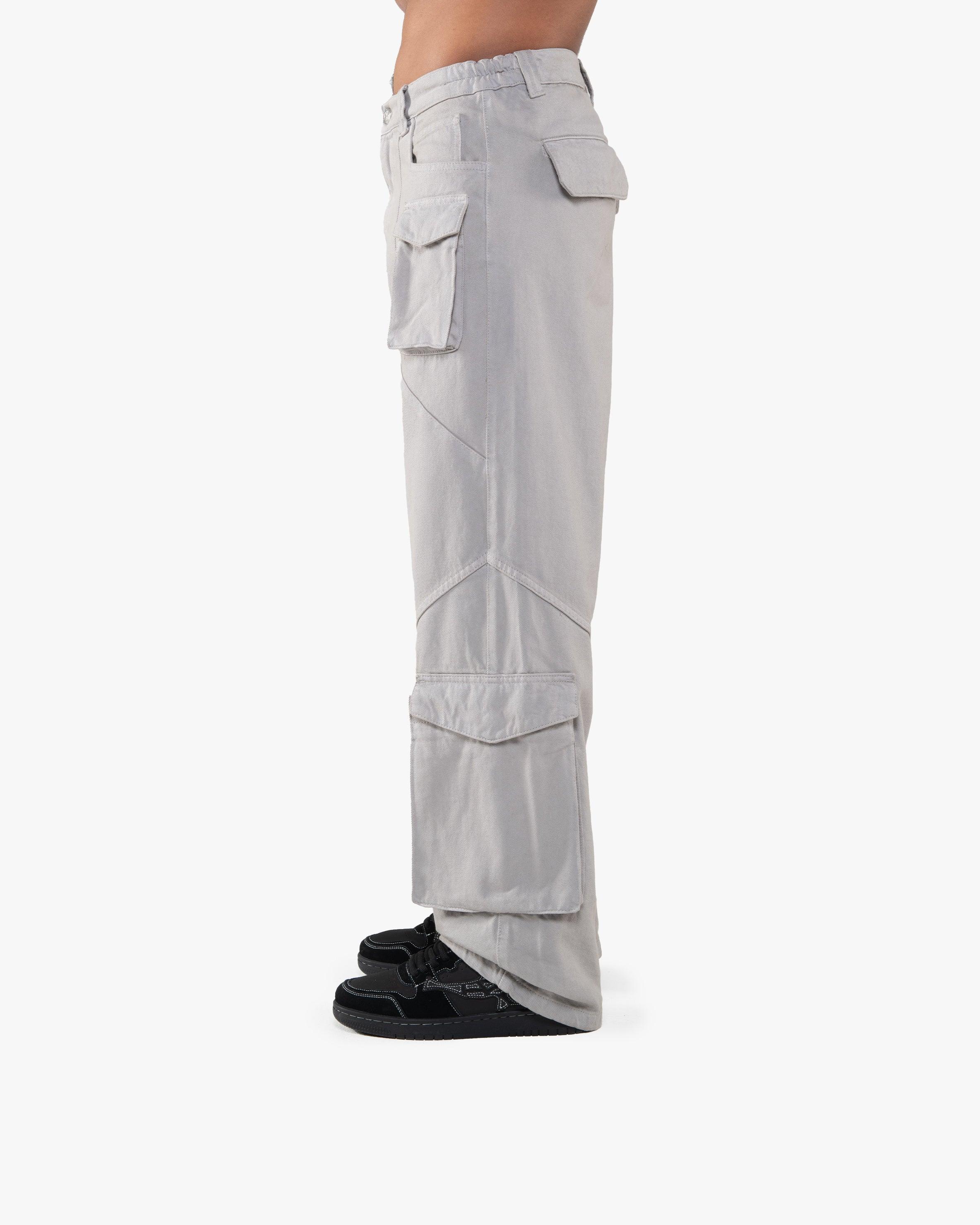 ASYMETRICAL CARGOPANTS DARK GREY - Image 4