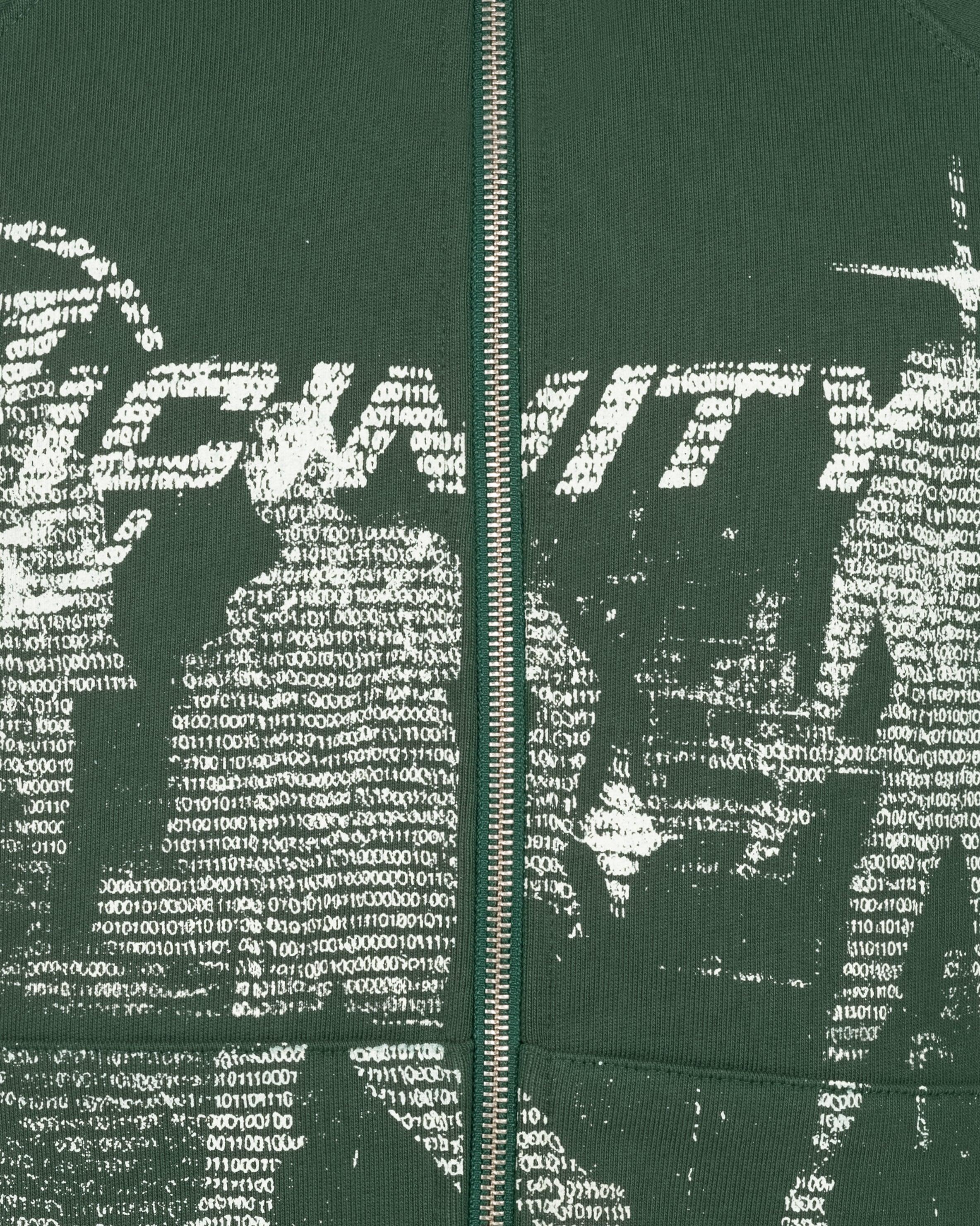 BINARY 2.0 ZIP HOODIE DARK GREEN - Image 3