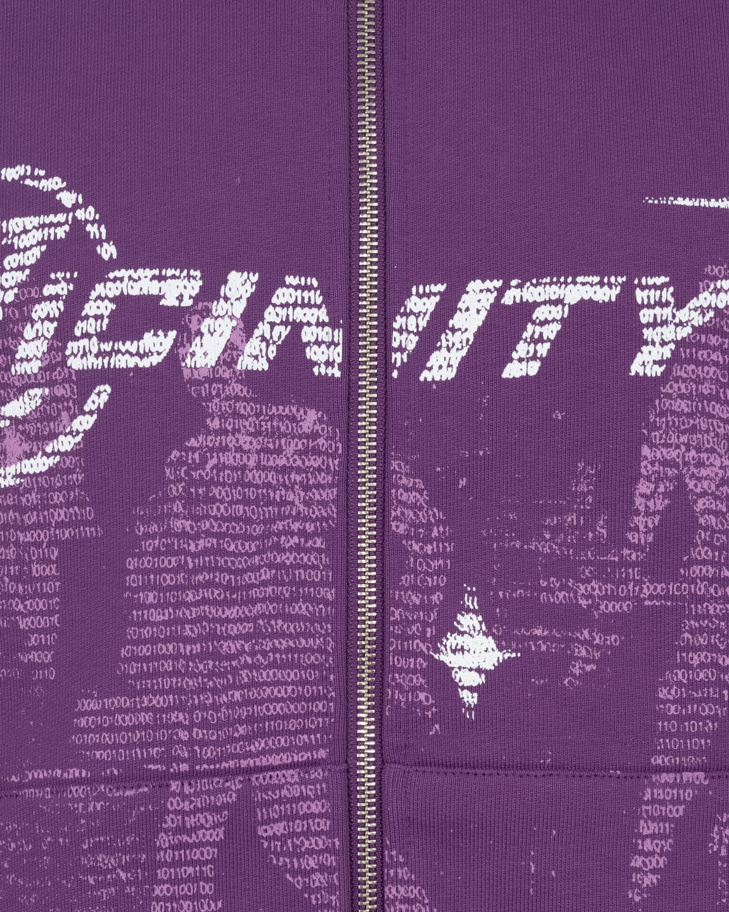 BINARY 2.0 ZIP HOODIE PURPLE - Image 3