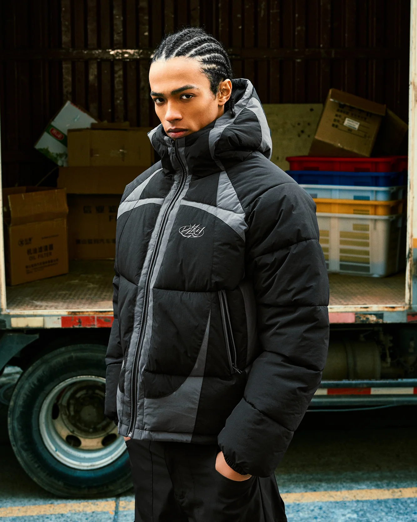 BLAZE PUFFER JACKET BLACK - Image 2