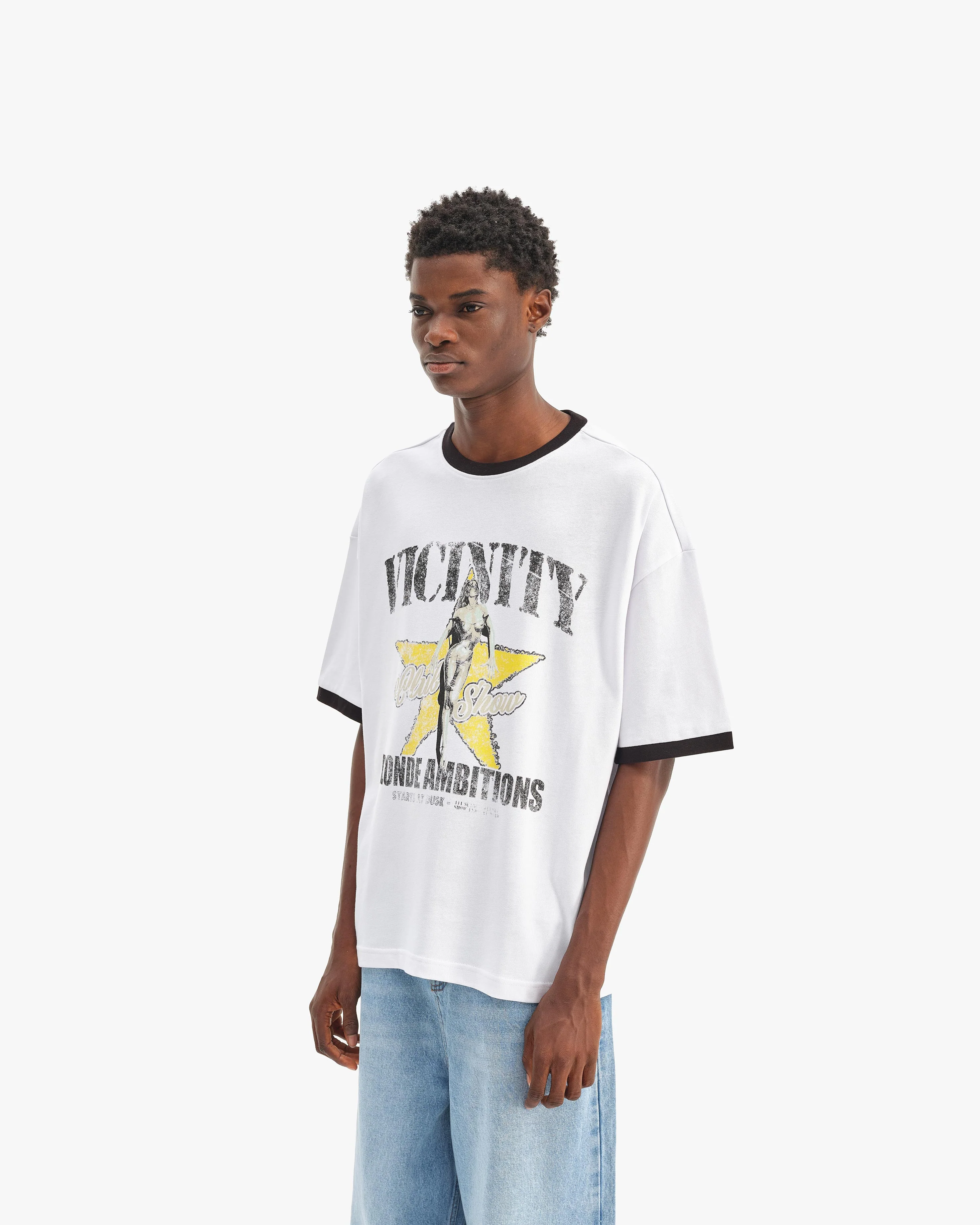 BLONDE AMBITIONS TEE WHITE - Image 4
