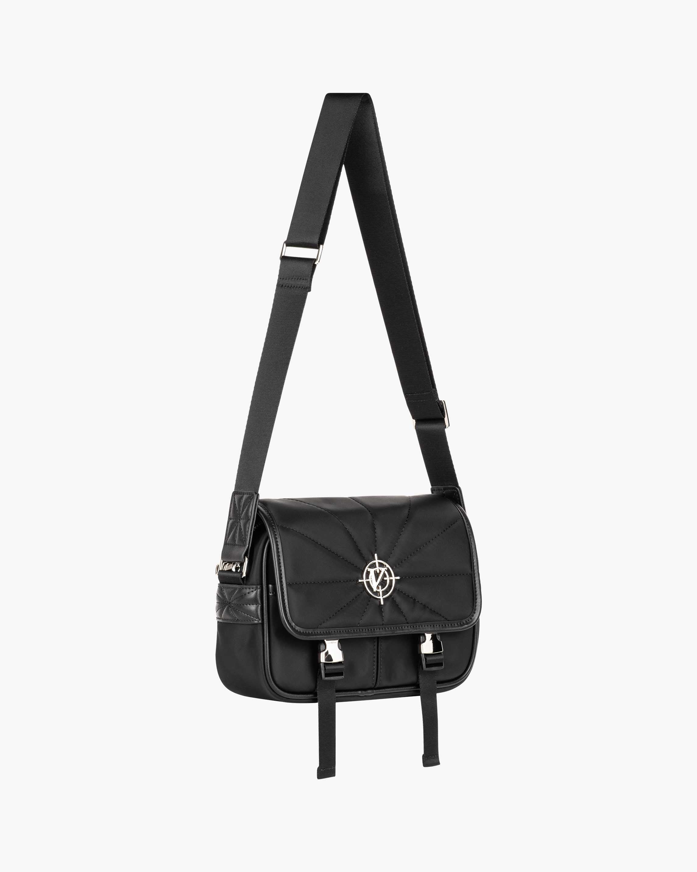 BUCKLE SHOULDER BAG - BLACK - Image 4