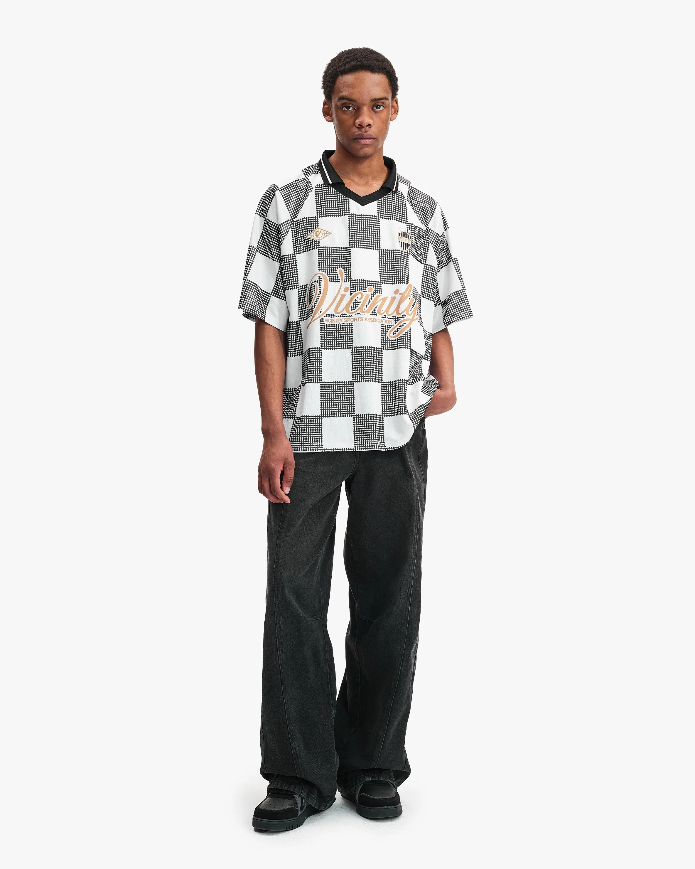 CARO CHECKER JERSEY BLACK/WHITE - Image 8