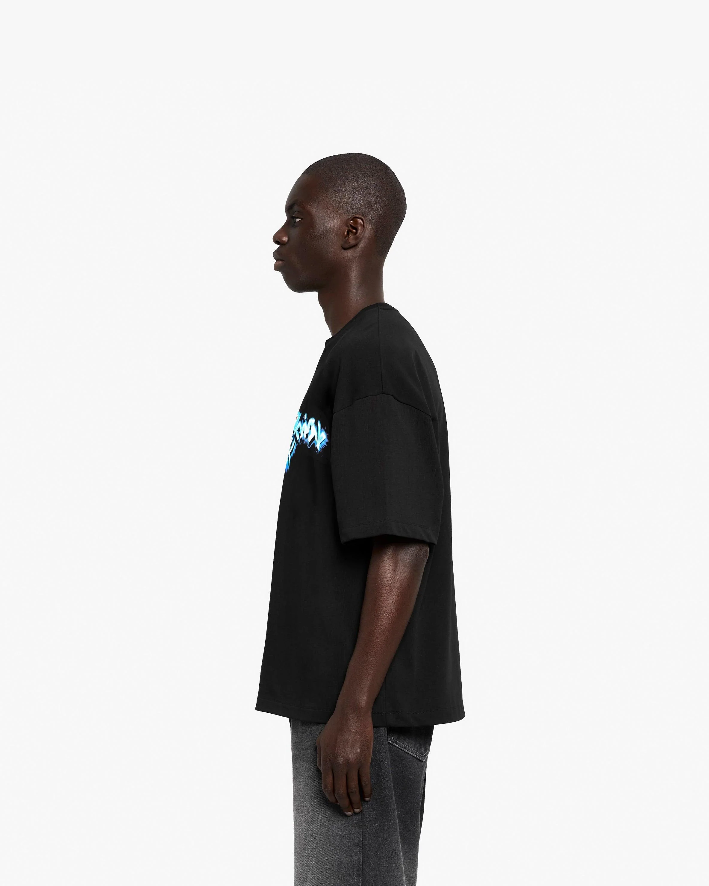 CHROME LOGO TEE BLACK - Image 4
