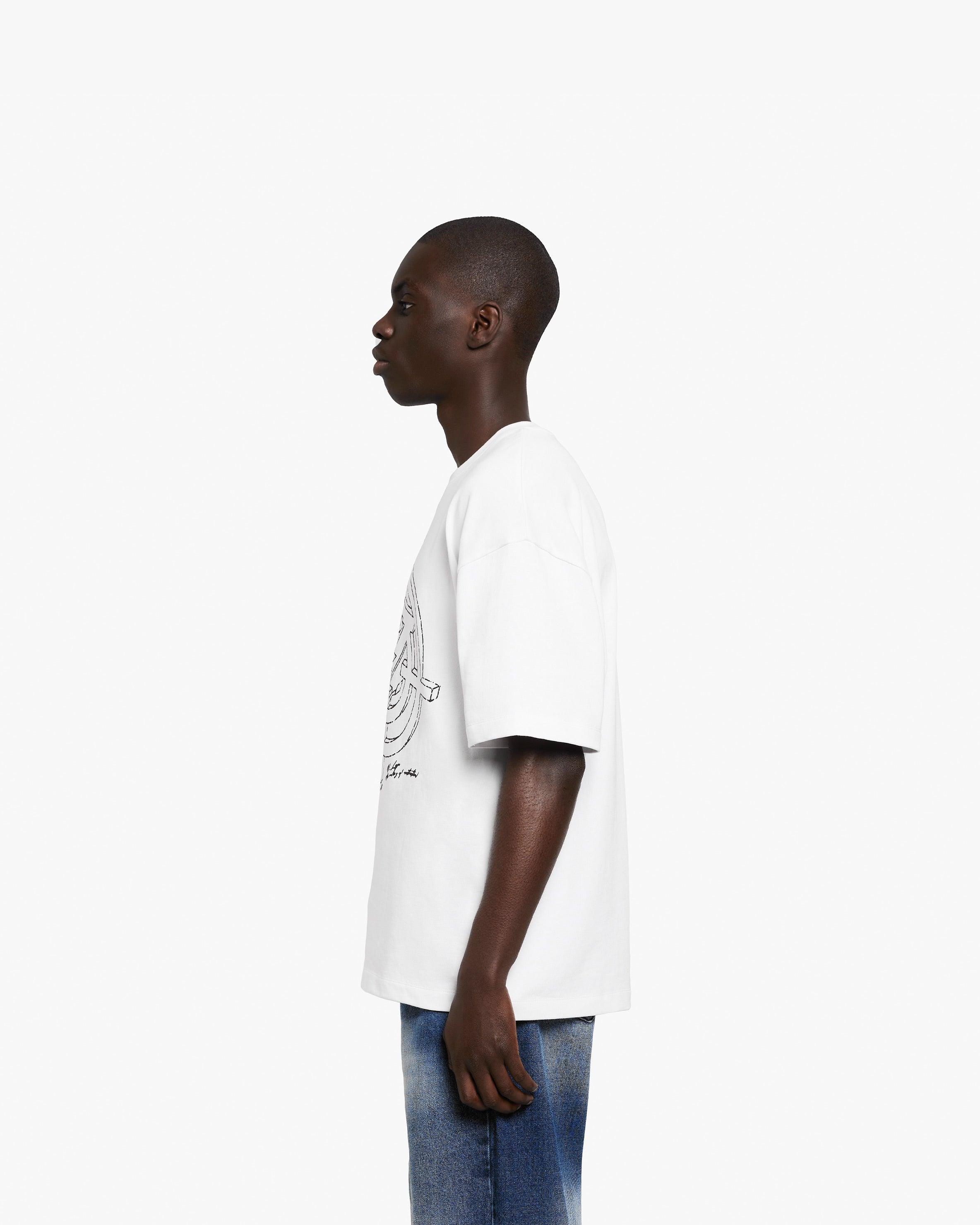 CONSTRUCTION LOGO TEE WHITE - Image 4