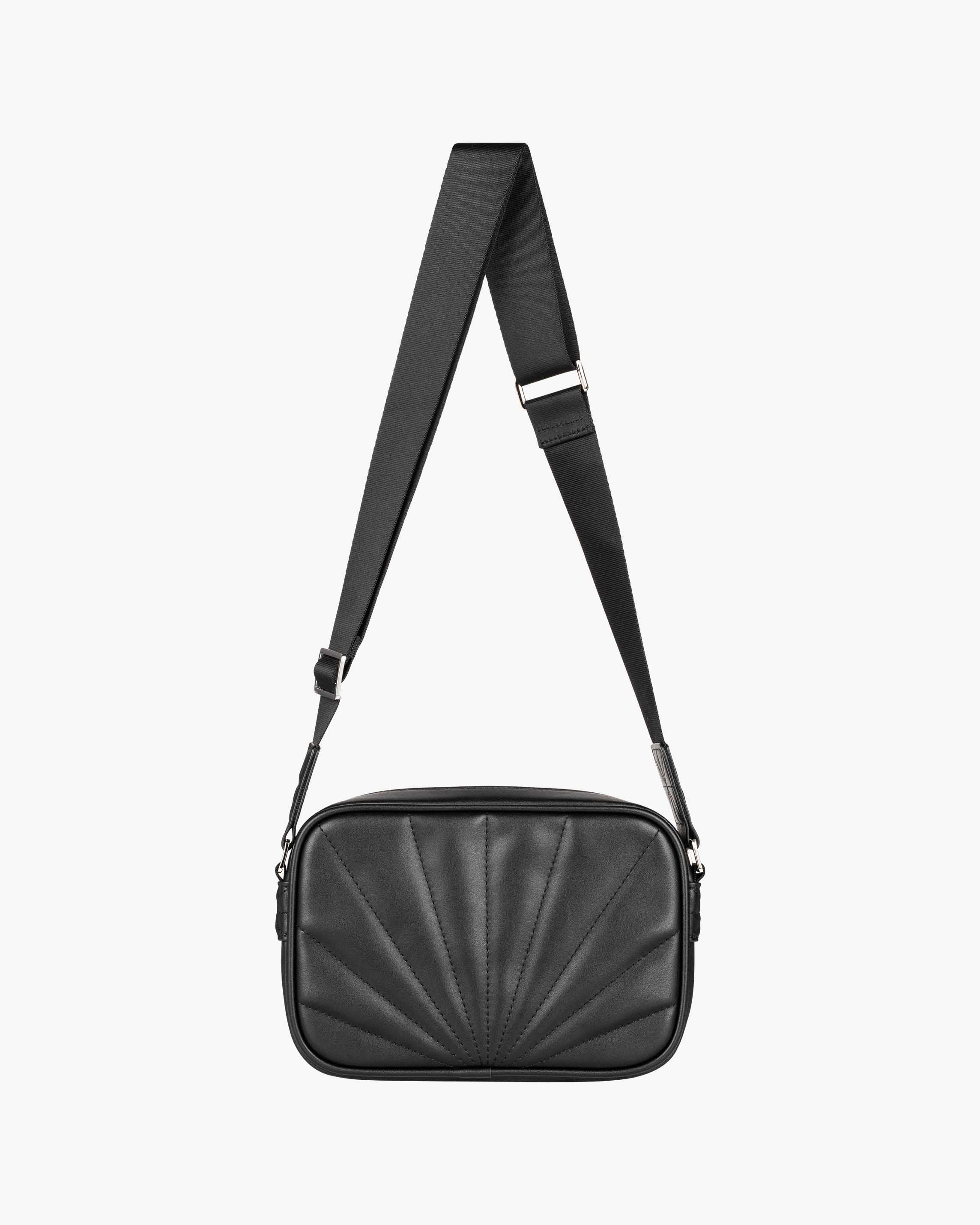 DEBOSSED LOGO SHOULDER BAG - BLACK - Image 8
