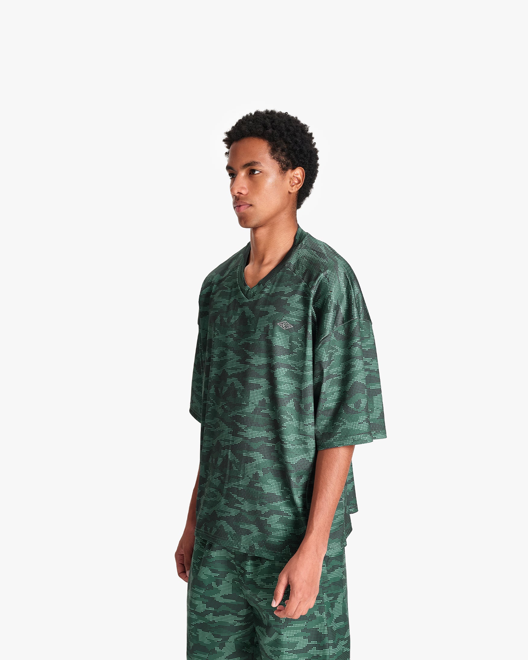 MESH JERSEY DOTTED CAMO GREEN - Image 4