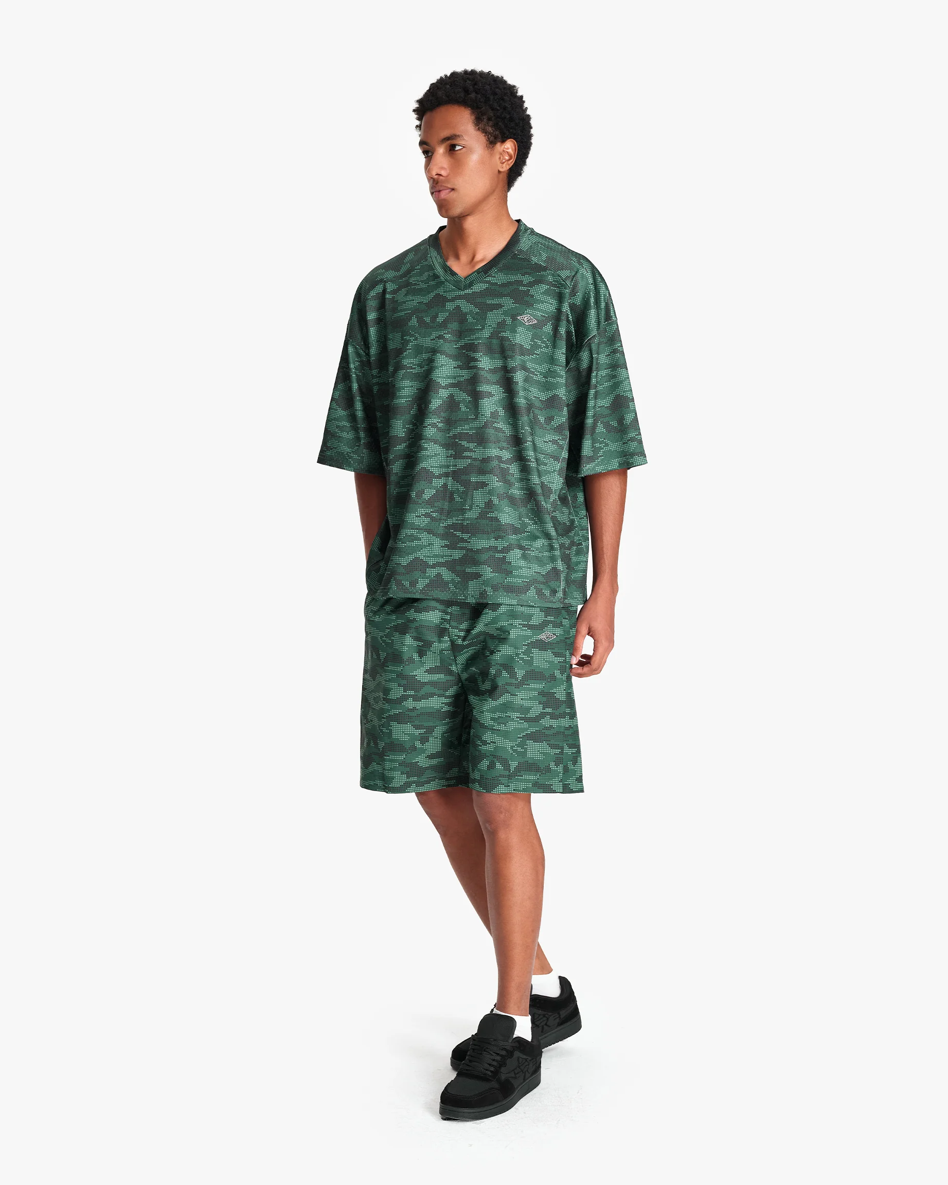 MESH JERSEY DOTTED CAMO GREEN - Image 8