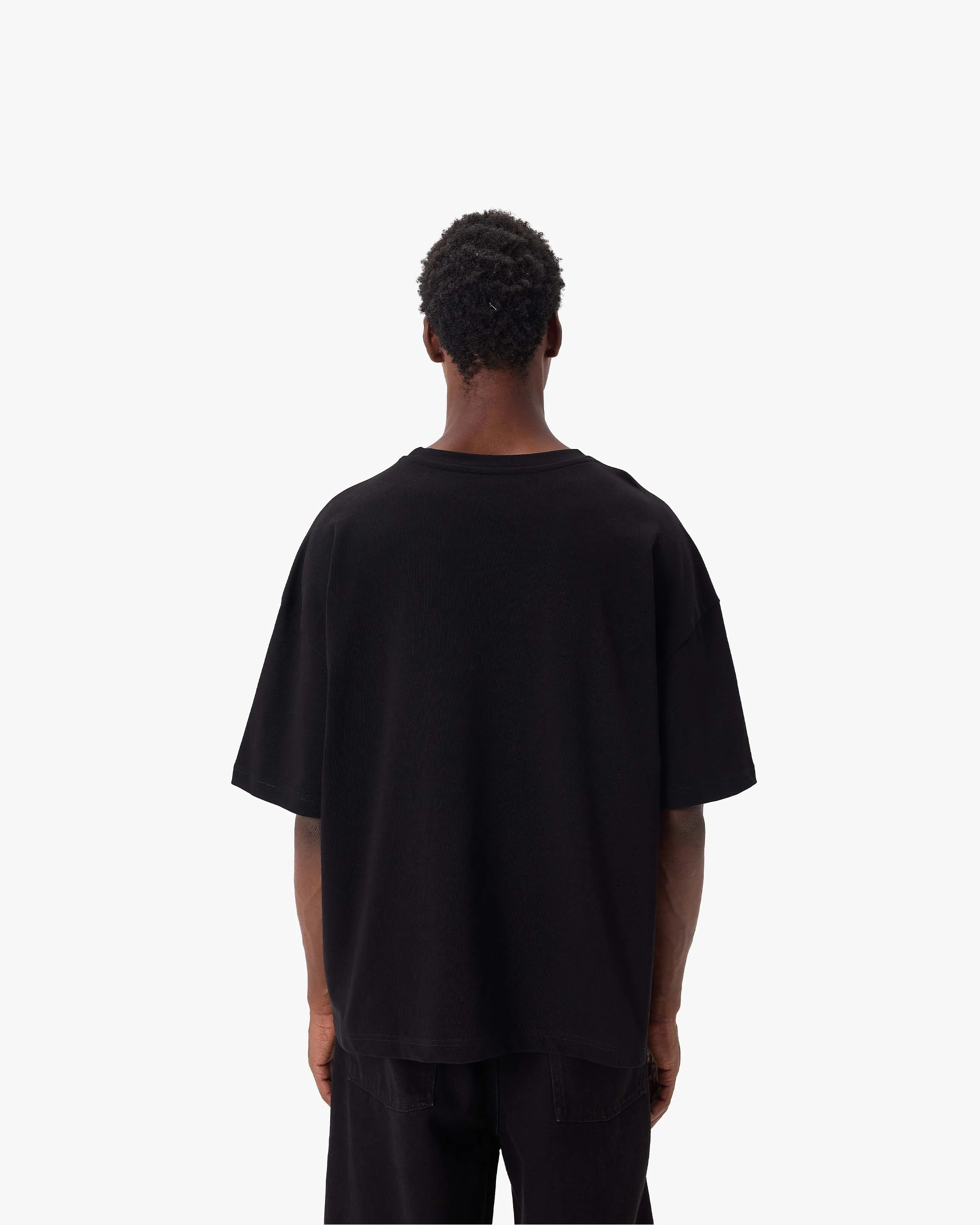 DRAWN SCRIPT TEE BLACK - Image 5