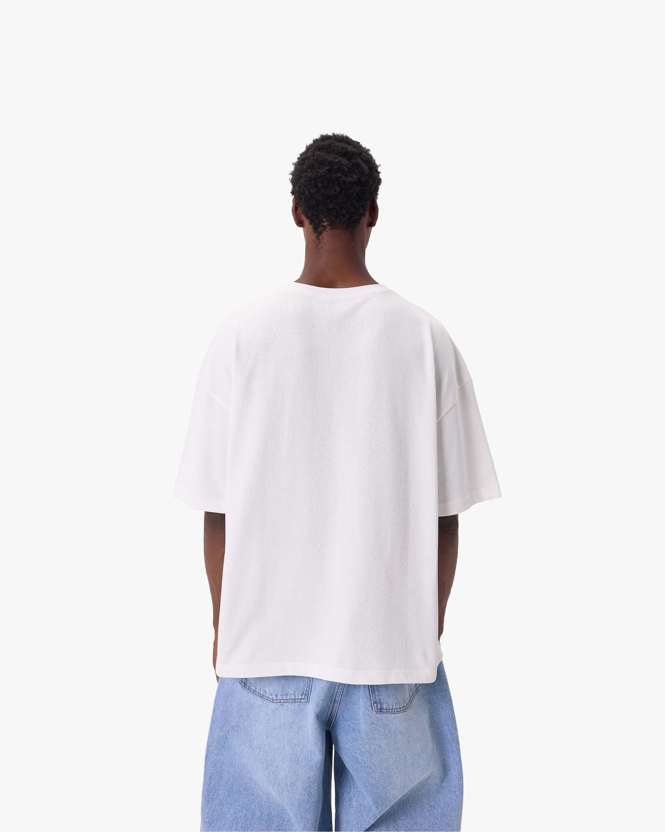 DRAWN SCRIPT TEE WHITE - Image 5