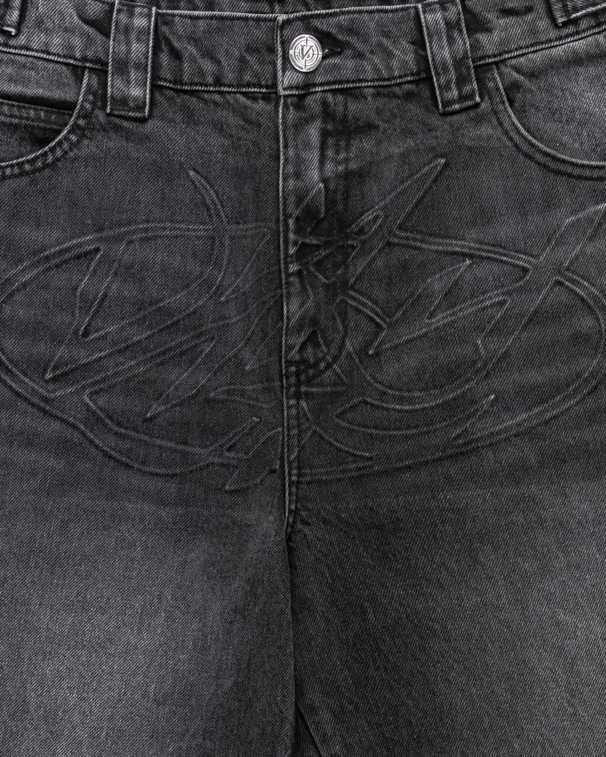 EMBOSSED SCRIPT LOGO DENIM BLACK - Image 3