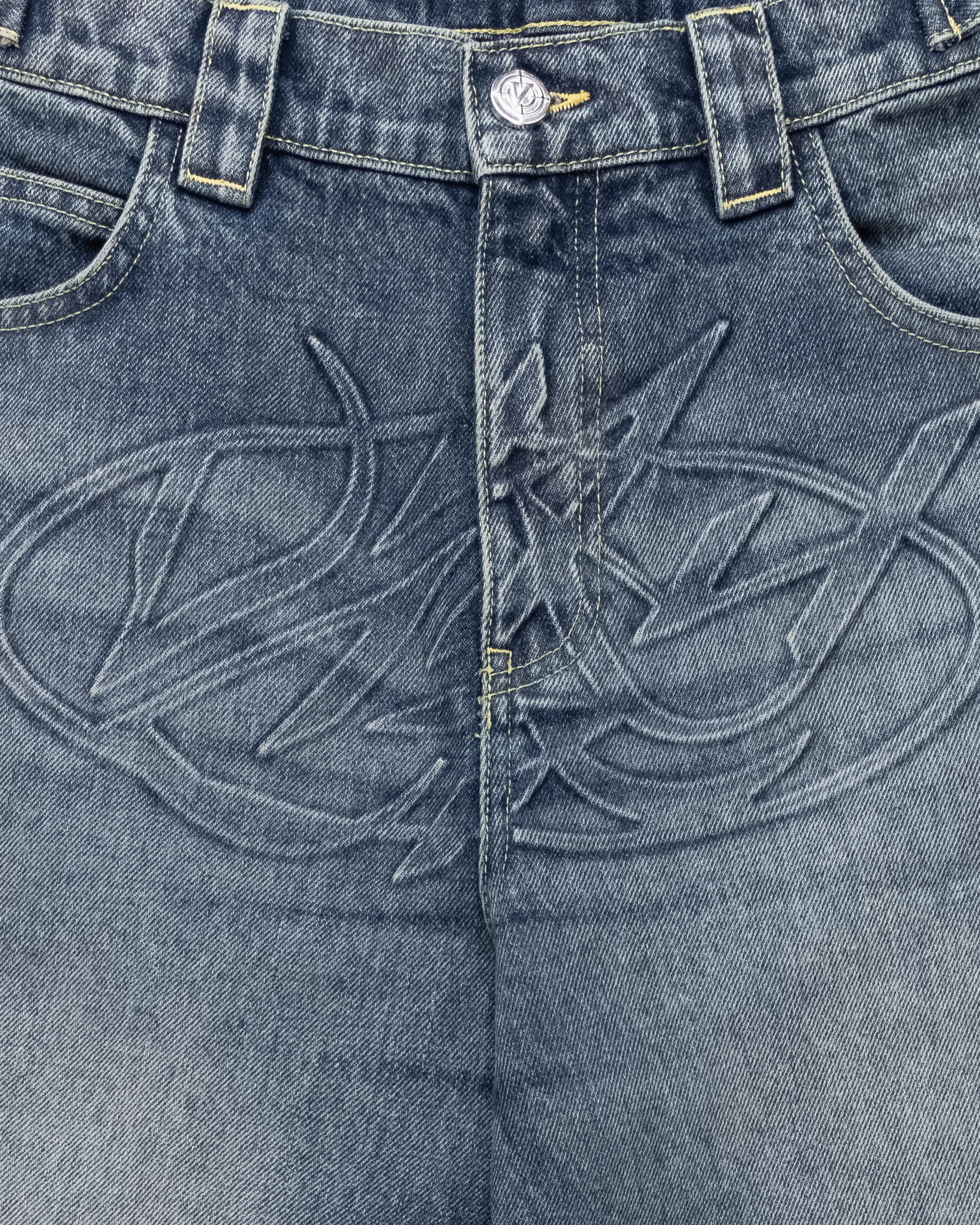 EMBOSSED SCRIPT LOGO DENIM BLUE - Image 4