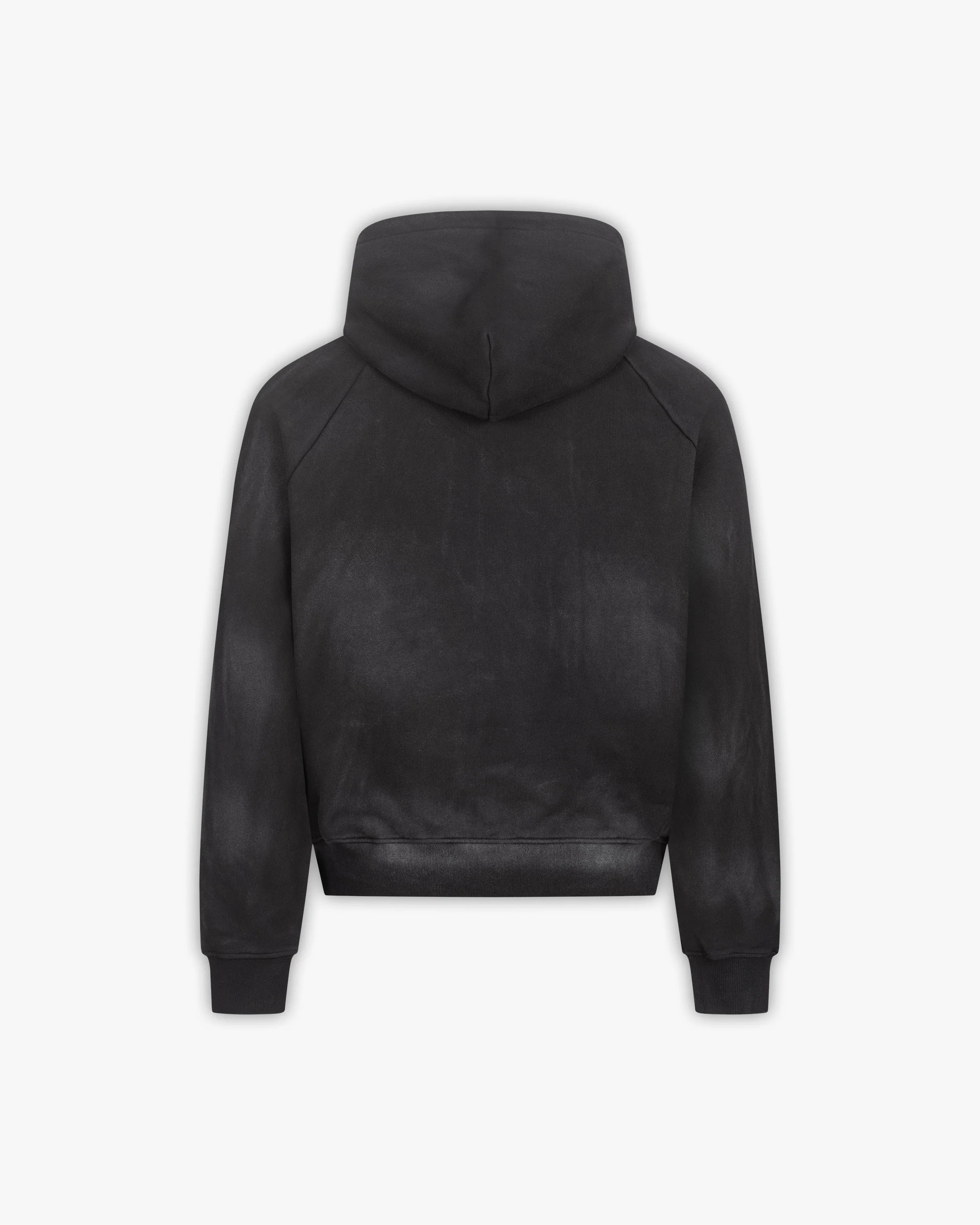 FADED WASH HOODIE BLACK - Image 3