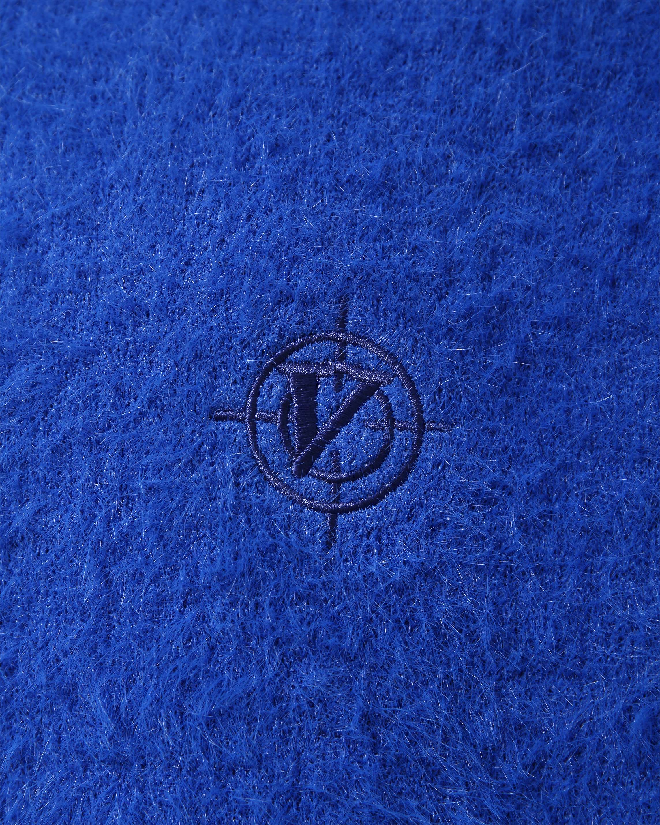 FAUX MINK POLO SWEATER ROYAL BLUE - Image 10