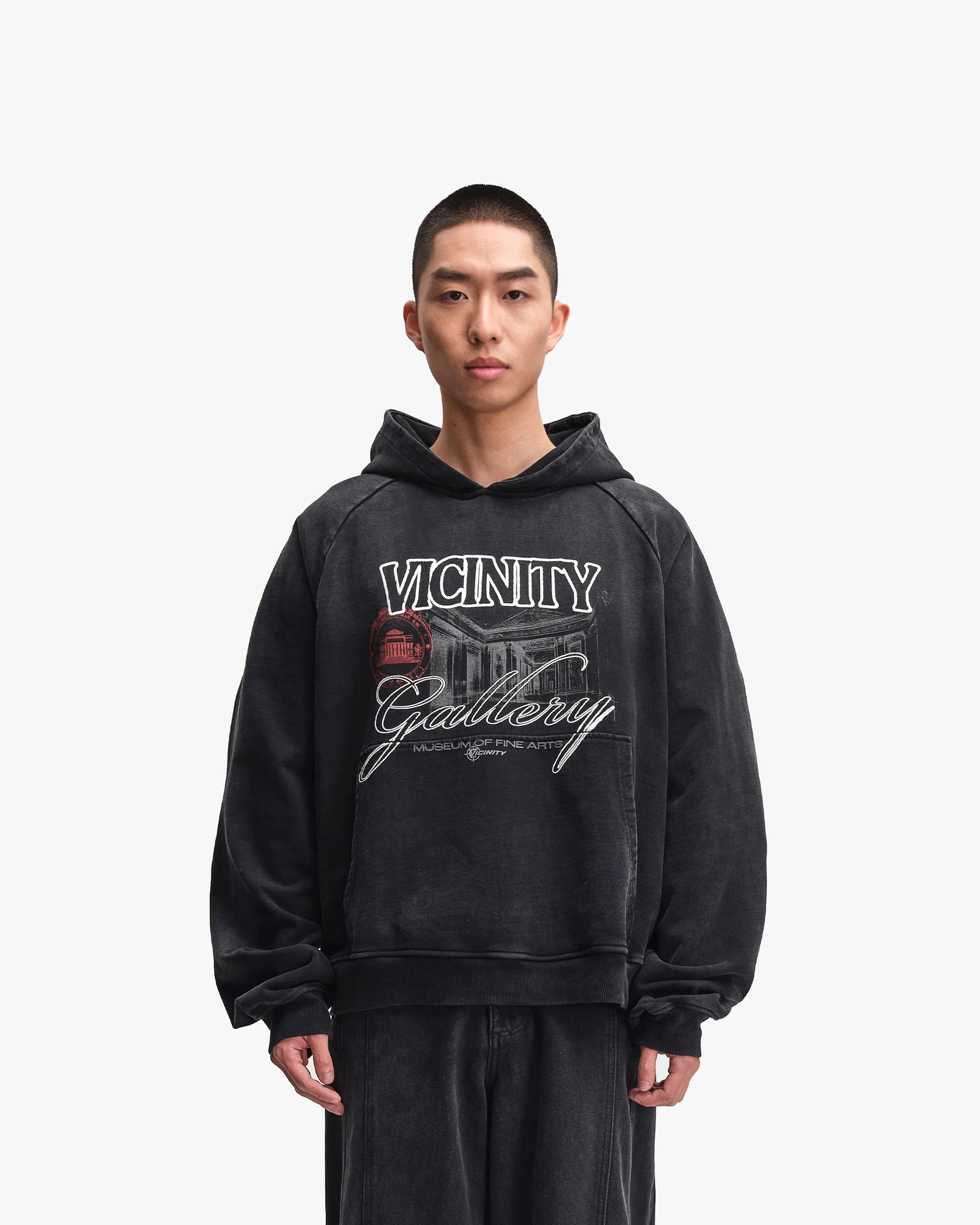 GALLERY HOODIE WASHED BLACK - Image 2