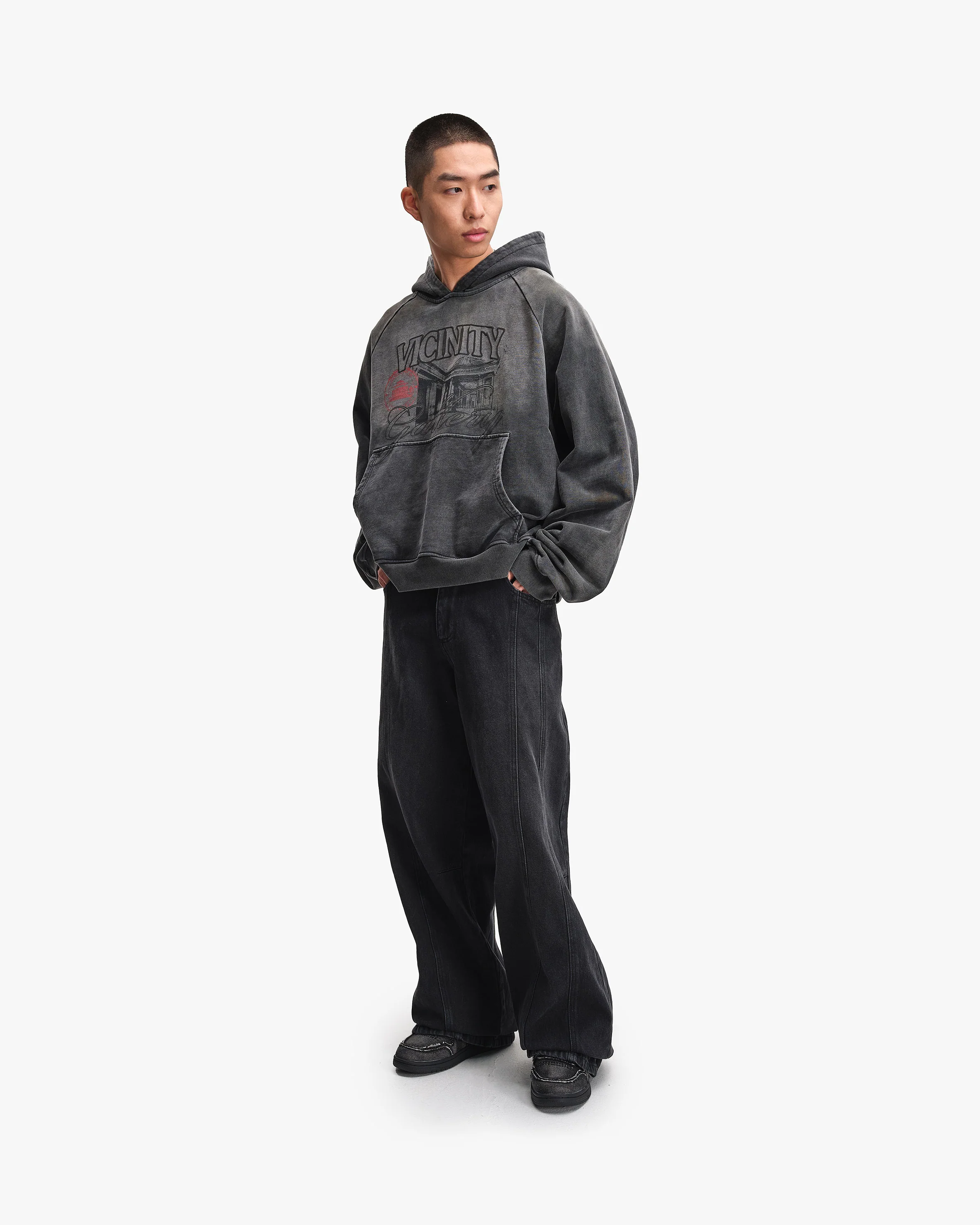 GALLERY HOODIE WASHED GREY - Image 9