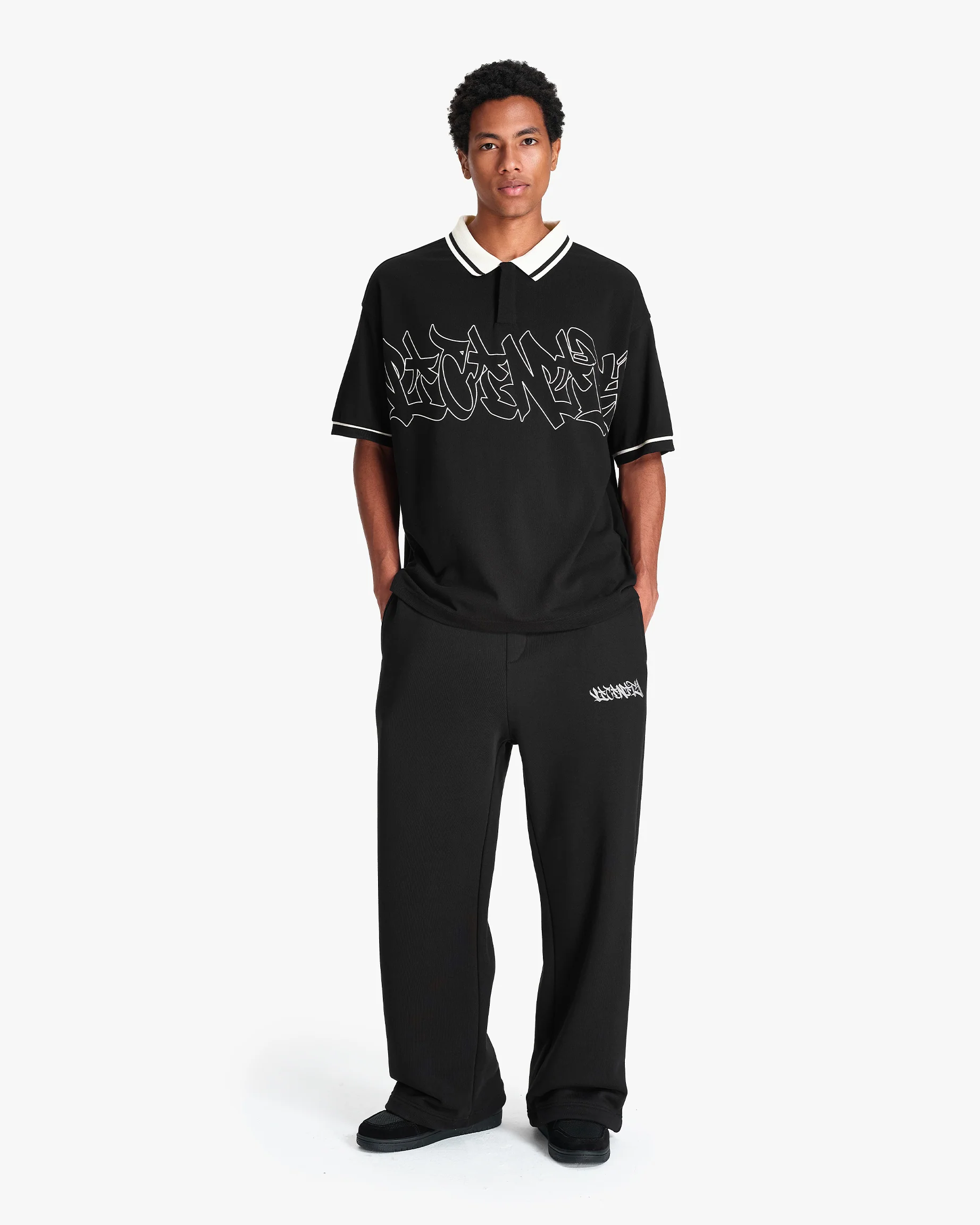 GRAFFITI POLO BLACK - Image 9