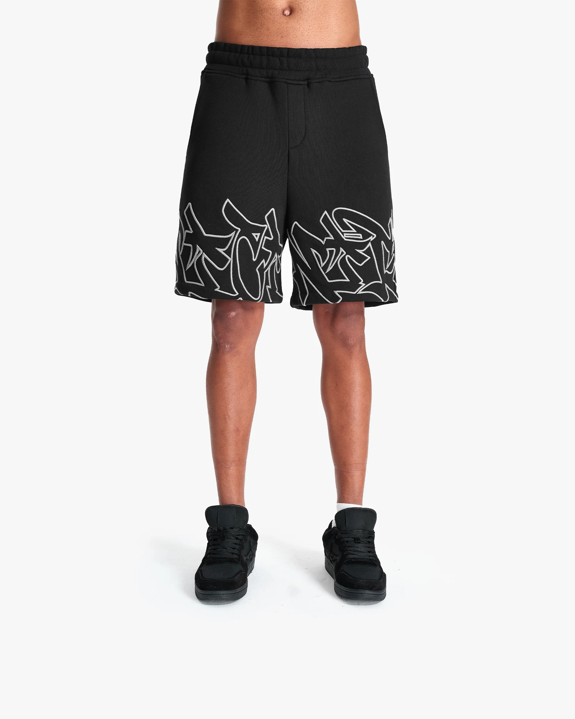 GRAFFITI SHORTS BLACK - Image 3