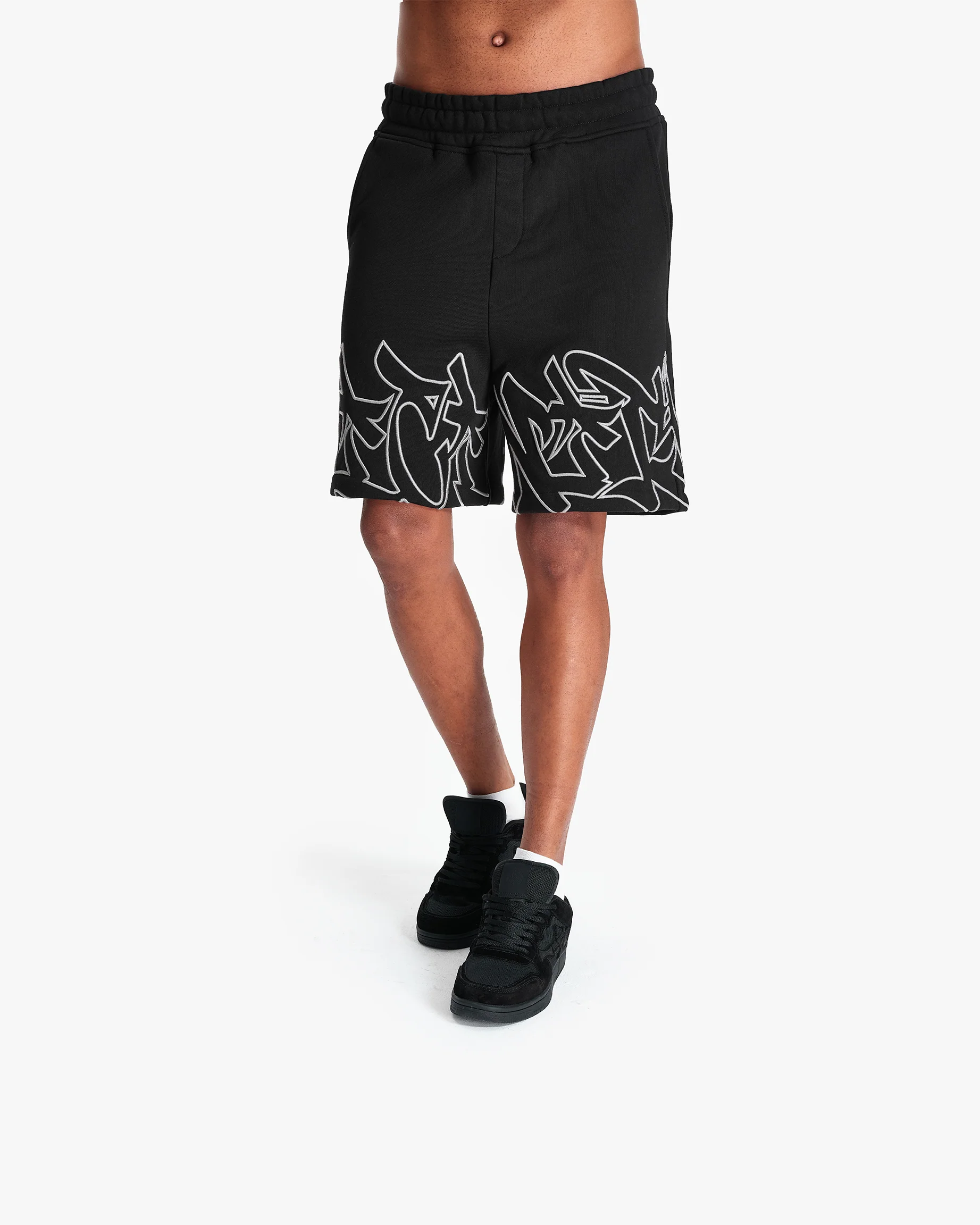 GRAFFITI SHORTS BLACK - Image 9