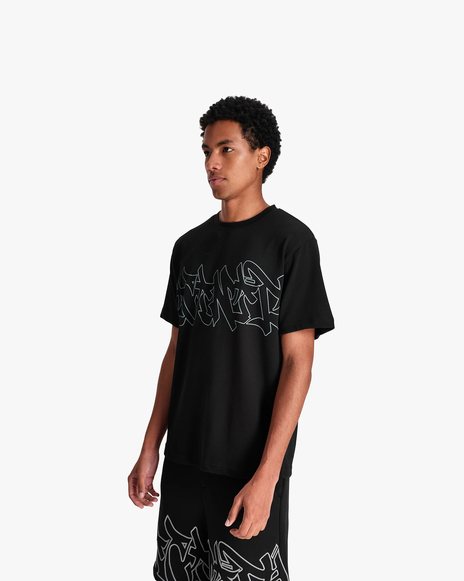 GRAFFITI TEE BLACK - Image 5