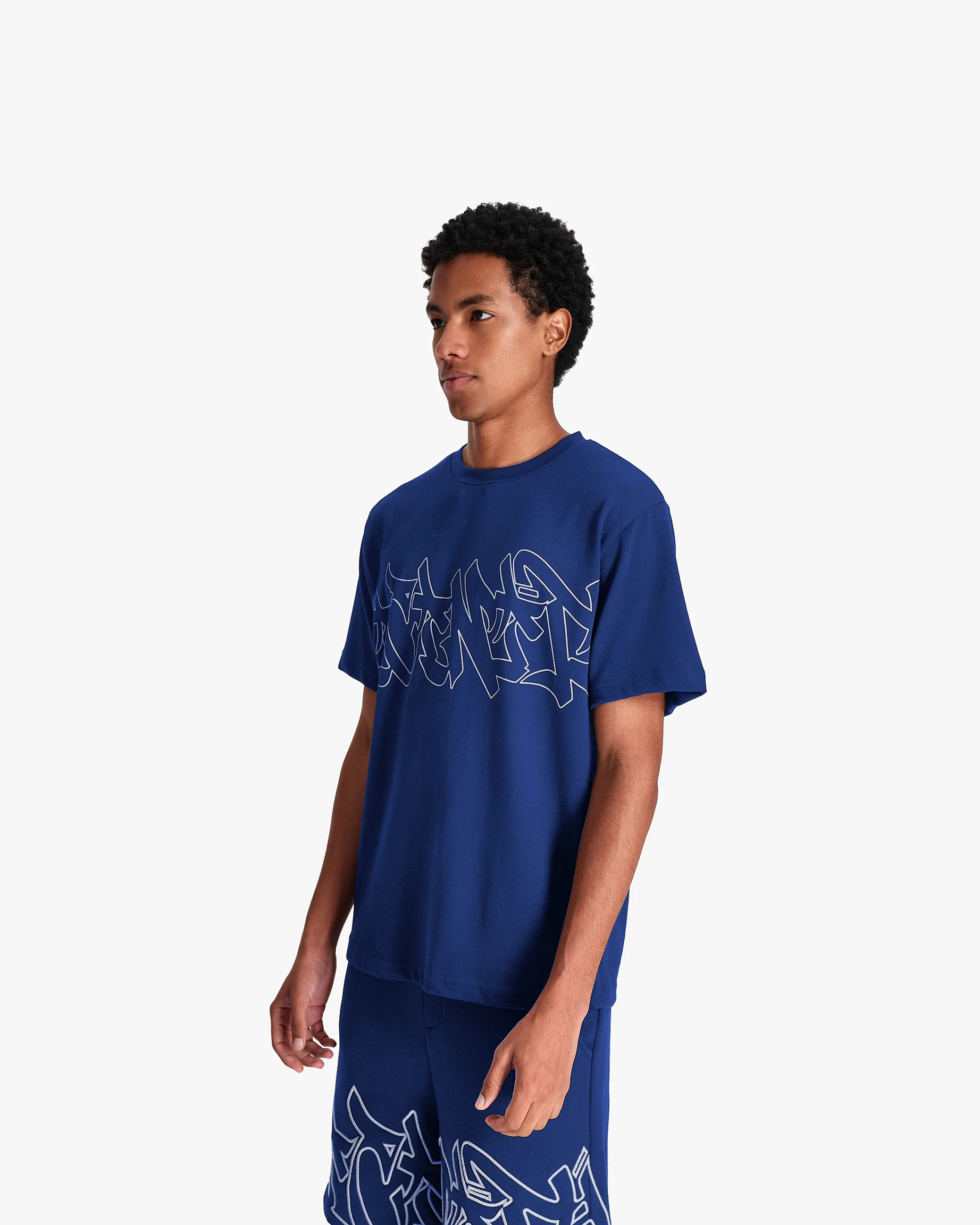 GRAFFITI TEE BLUE - Image 4