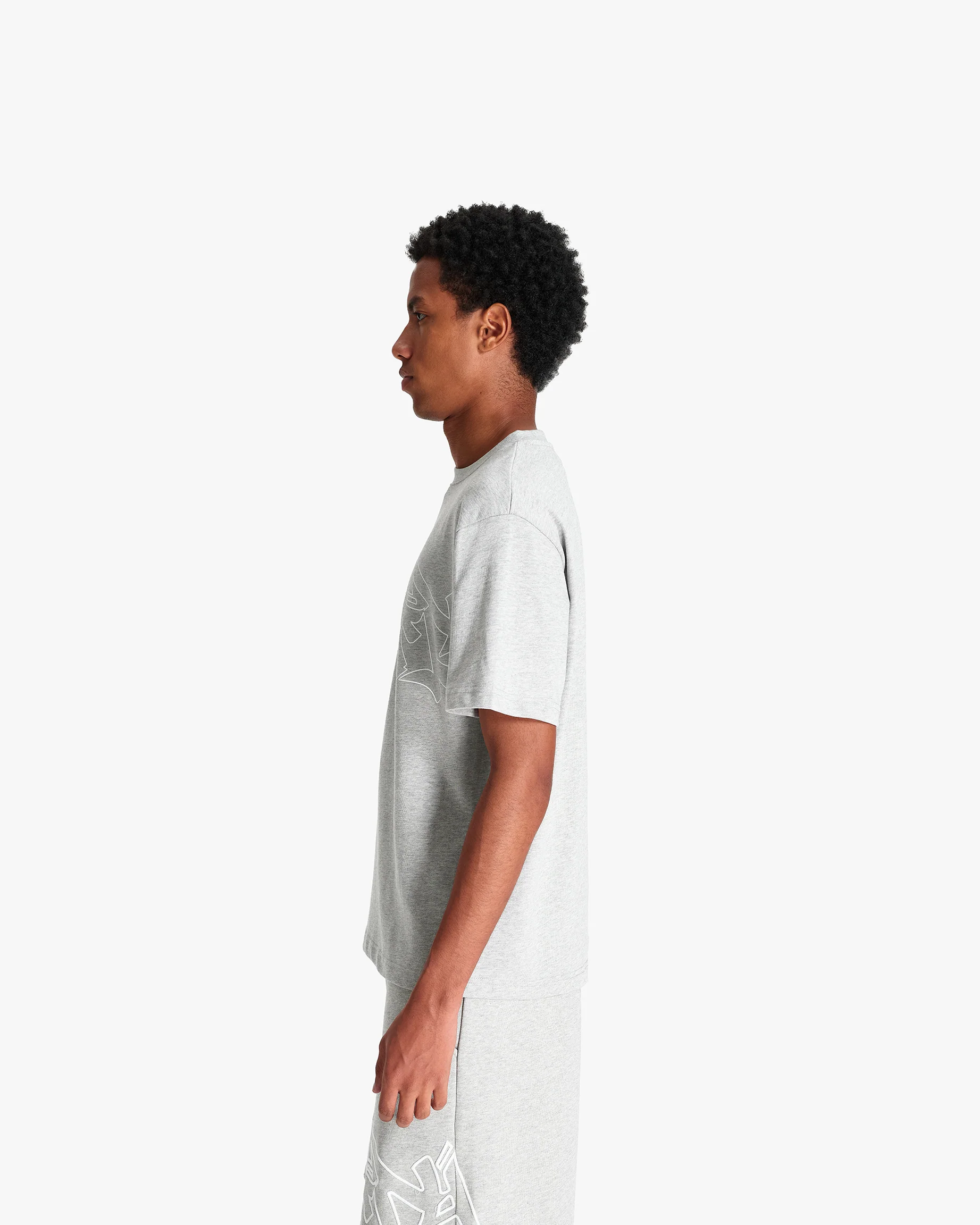 GRAFFITI TEE GREY MELANGE - Image 6