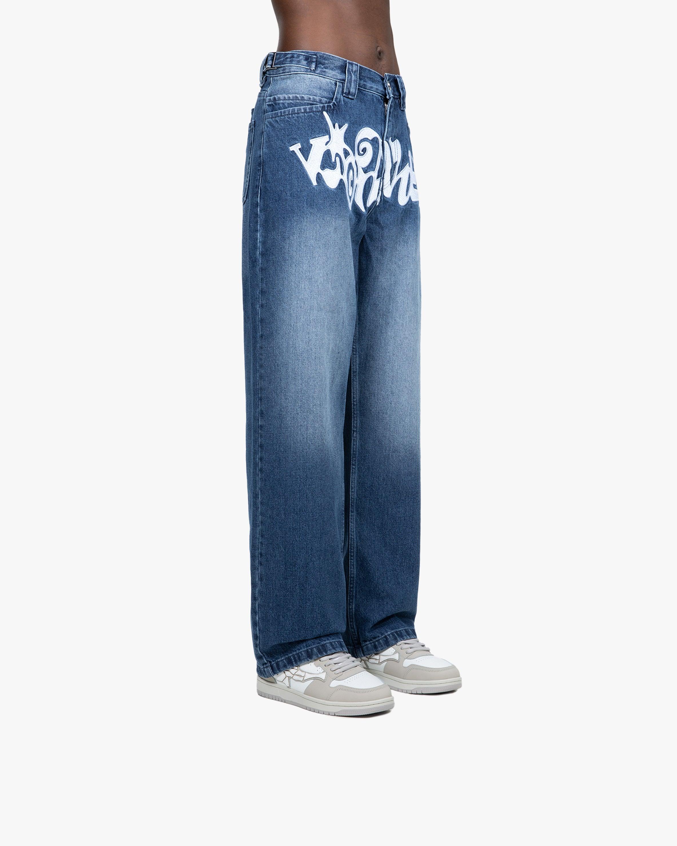 HAVOC DENIM DARK BLUE / WHITE - Image 3