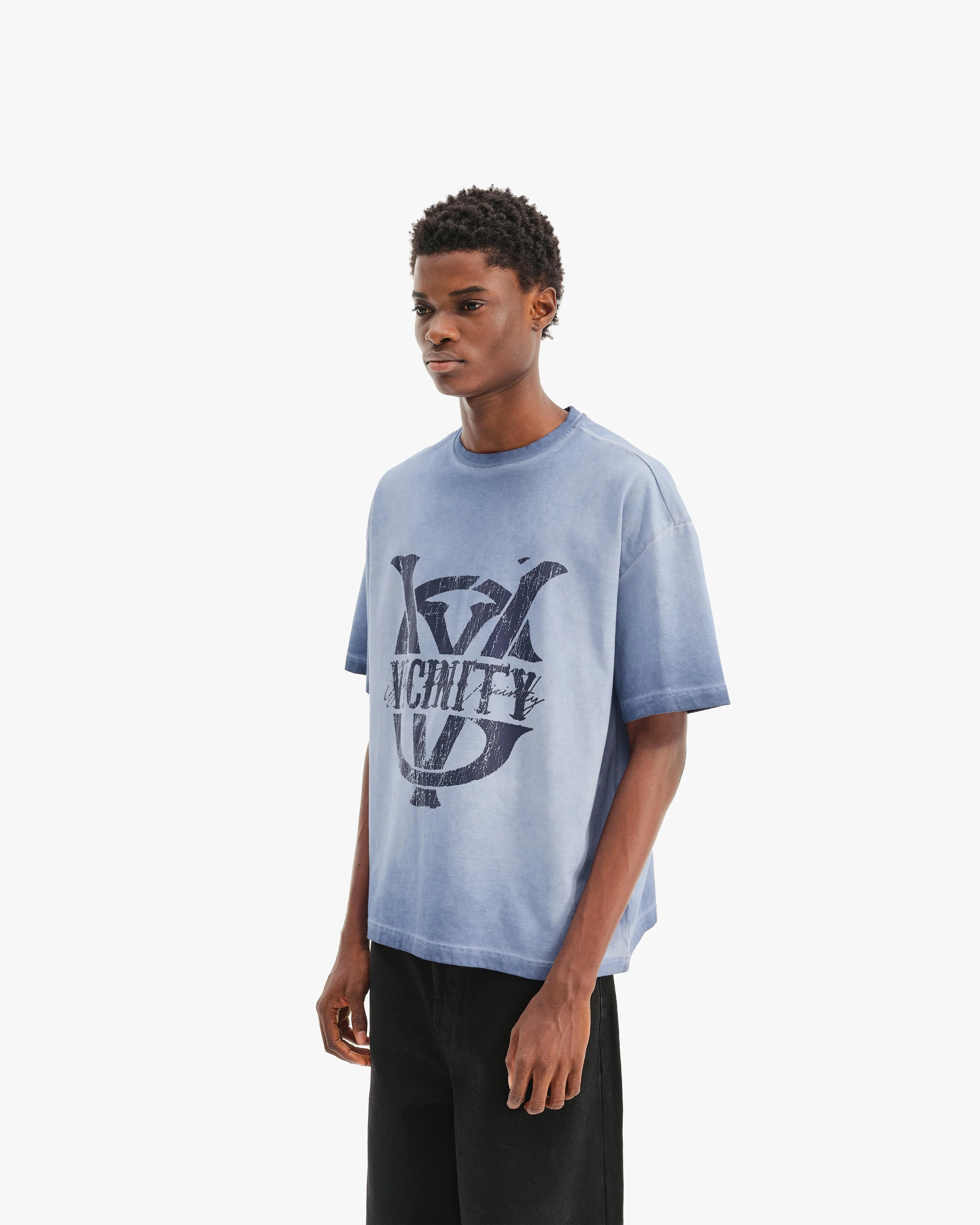 INITIALS TEE BLUE - Image 4