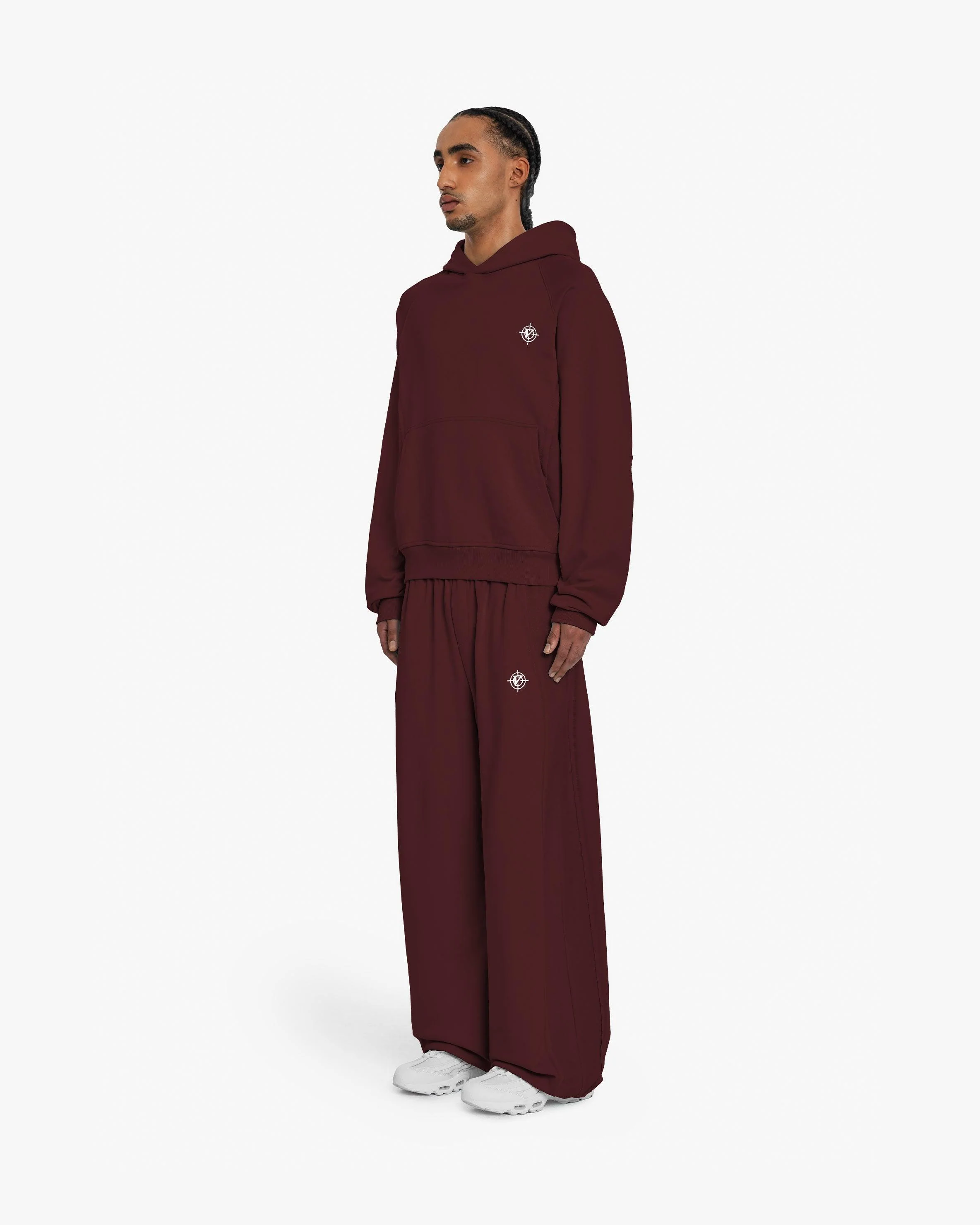 INSIDE OUT HOODIE WINE RED - Image 4