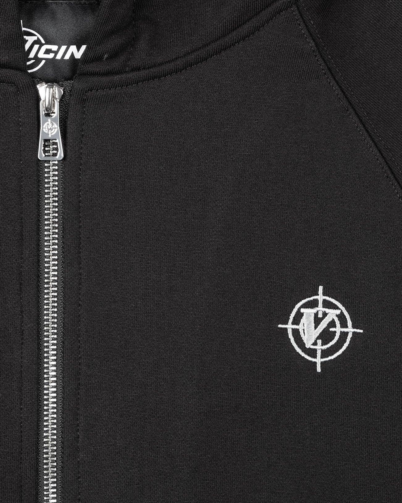 INSIDE OUT ZIP HOODIE BLACK - Image 10