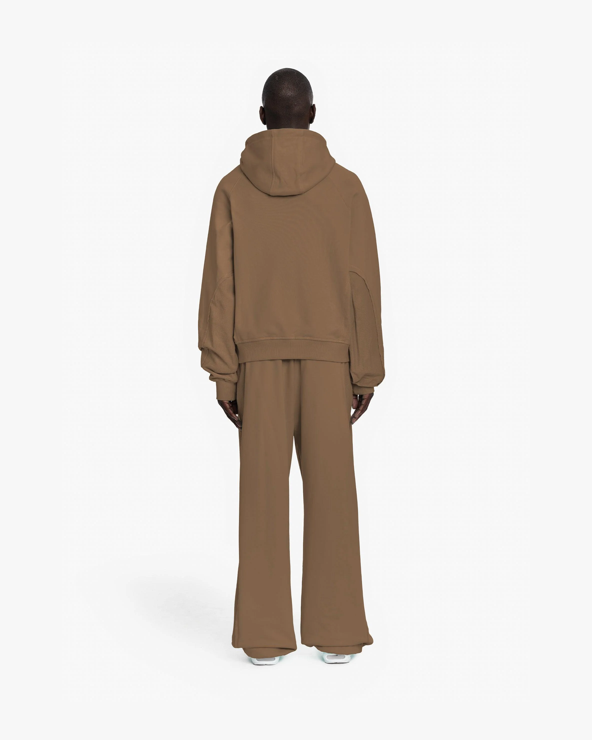 INSIDE OUT ZIP HOODIE CHOCOLATE BROWN - Image 6