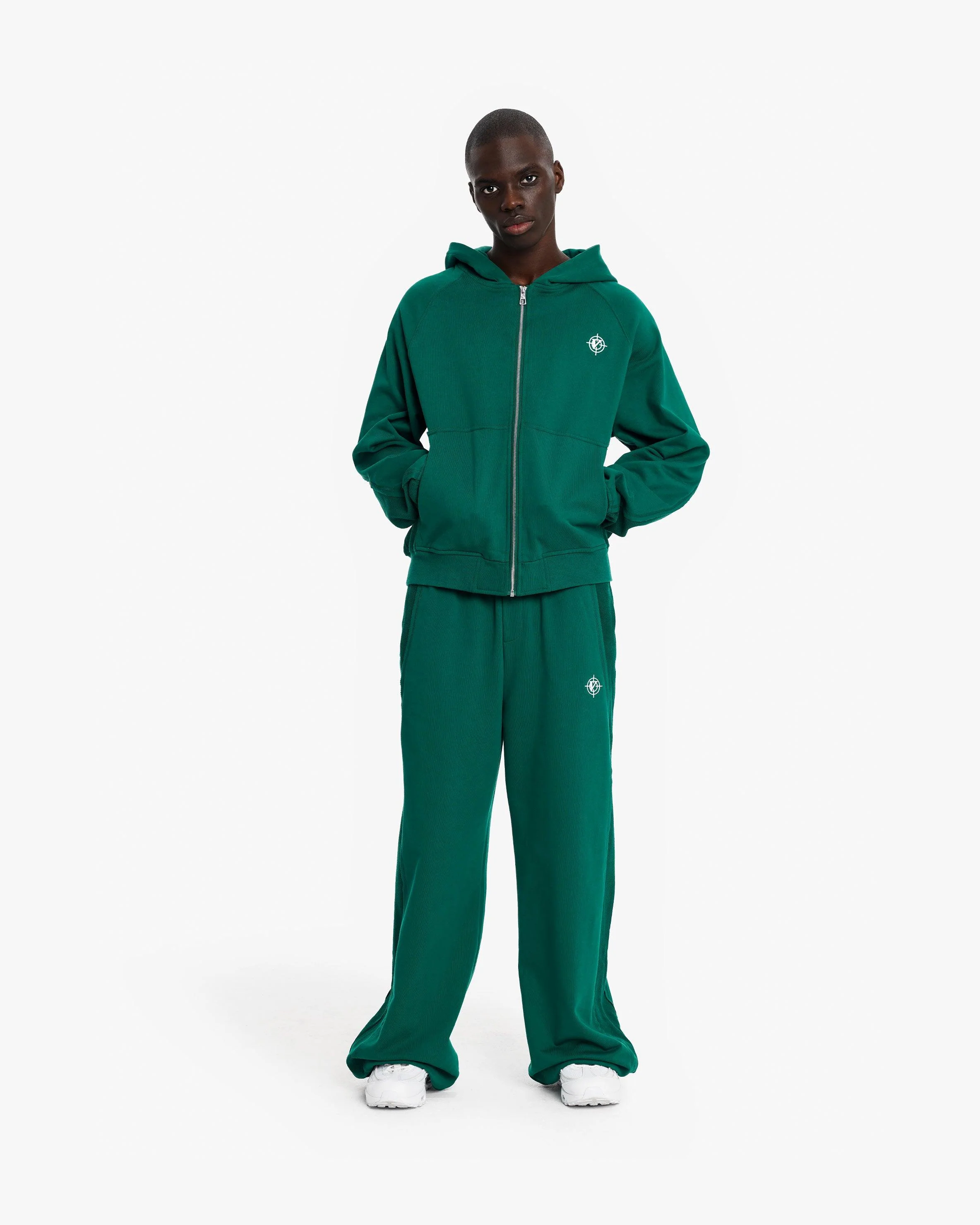 INSIDE OUT ZIP HOODIE FORREST GREEN - Image 10