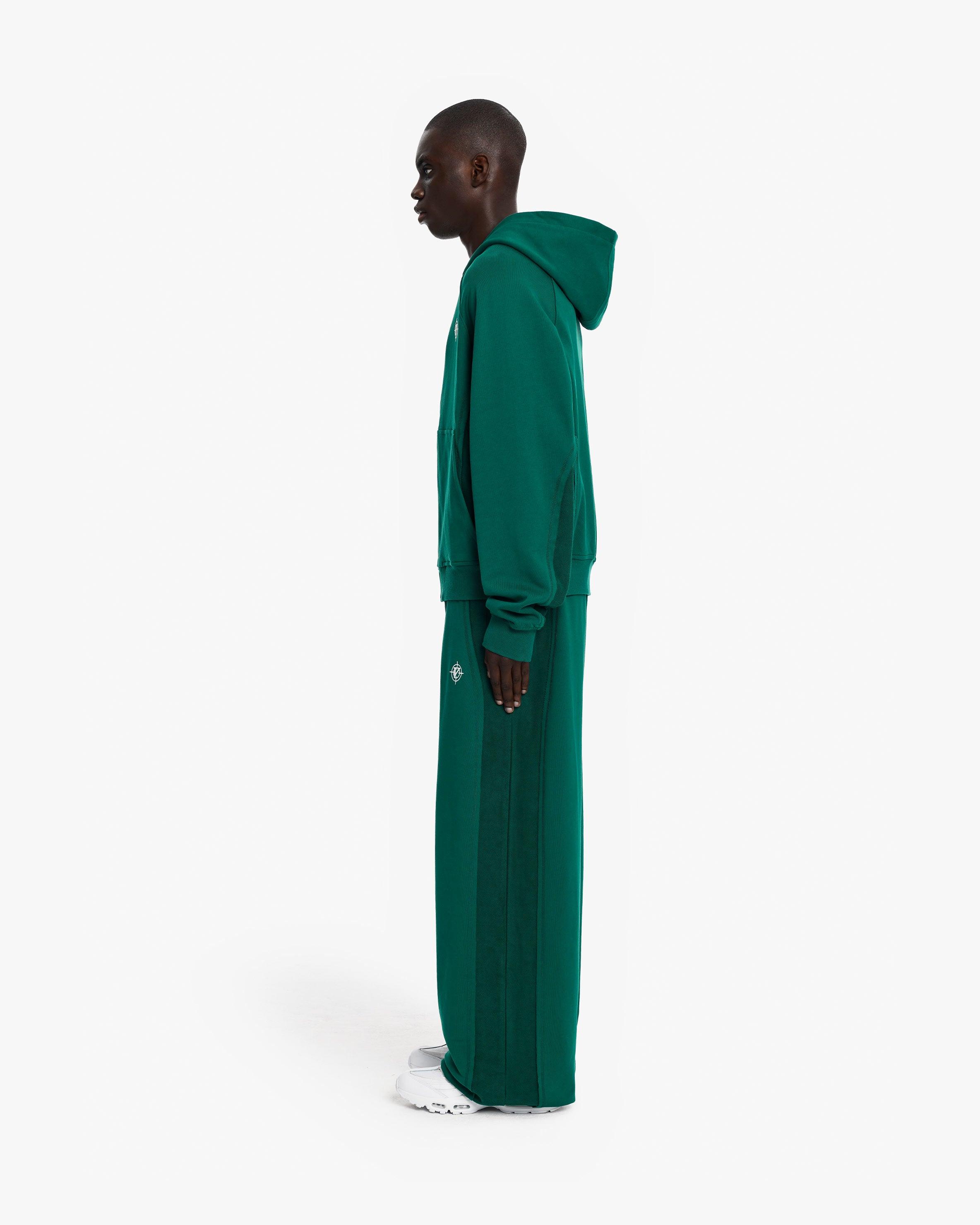 INSIDE OUT ZIP HOODIE FORREST GREEN - Image 5