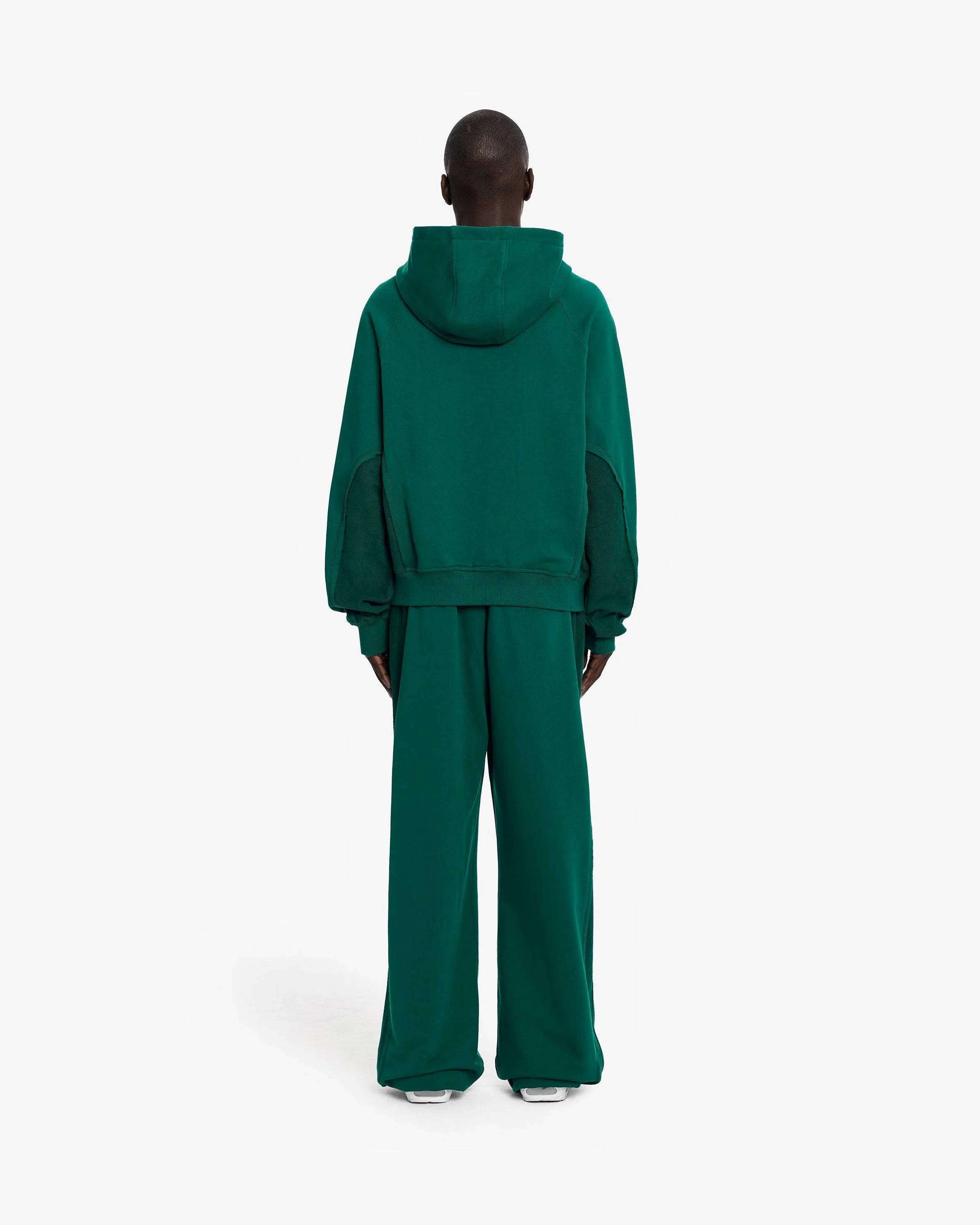 INSIDE OUT ZIP HOODIE FORREST GREEN - Image 6