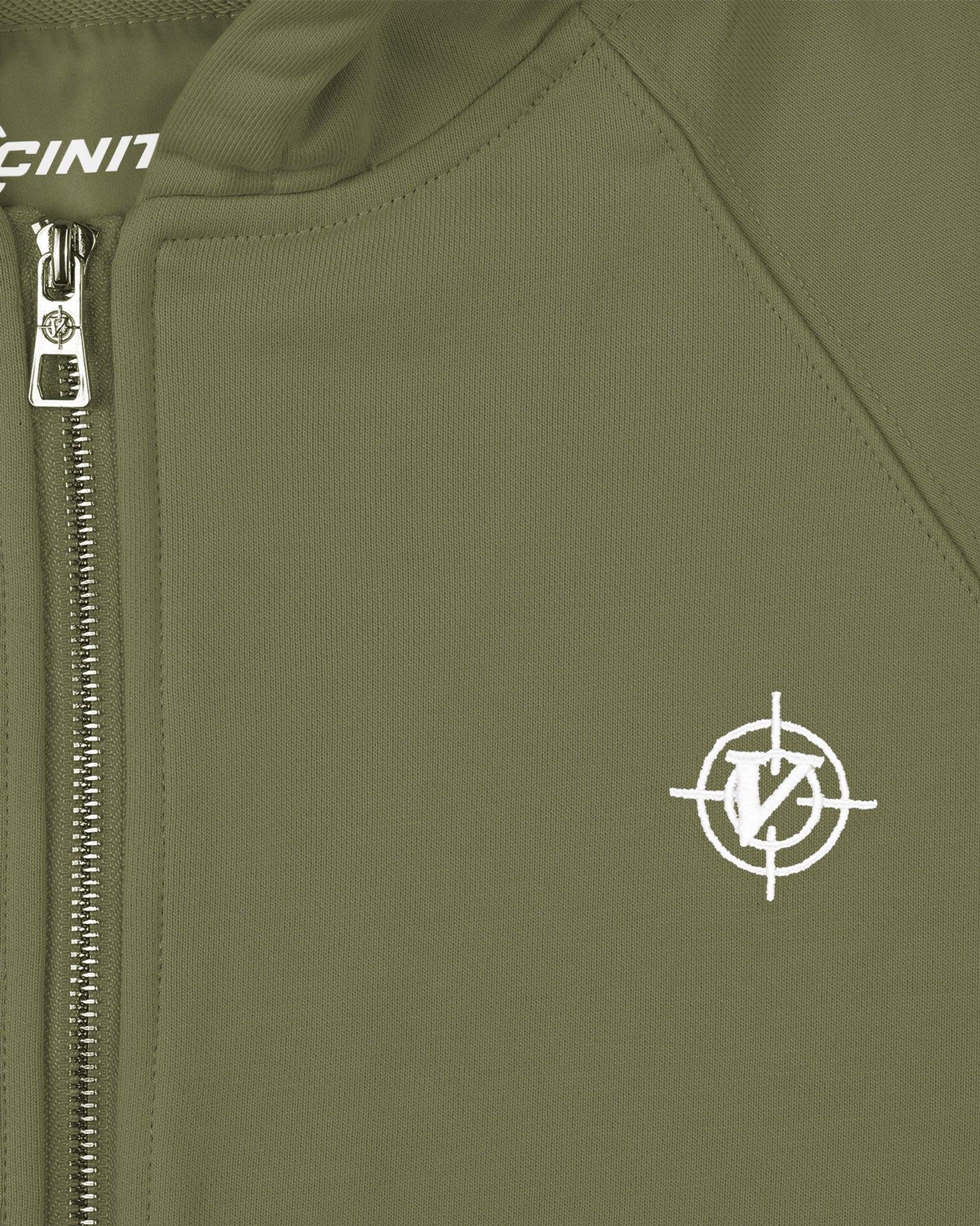 INSIDE OUT ZIP HOODIE KHAKI - Image 7
