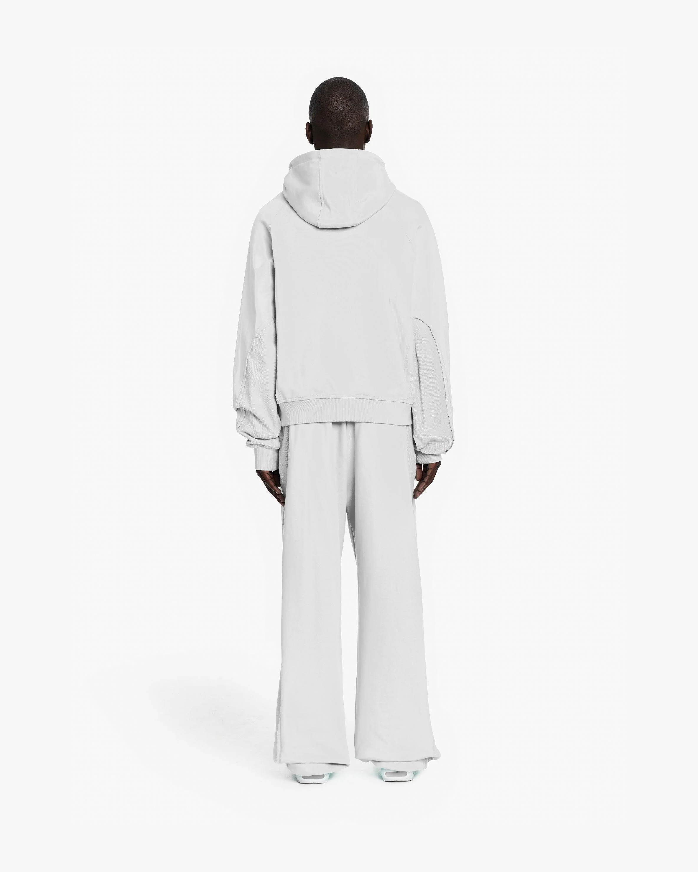 INSIDE OUT ZIP HOODIE LIGHT GREY - Image 6