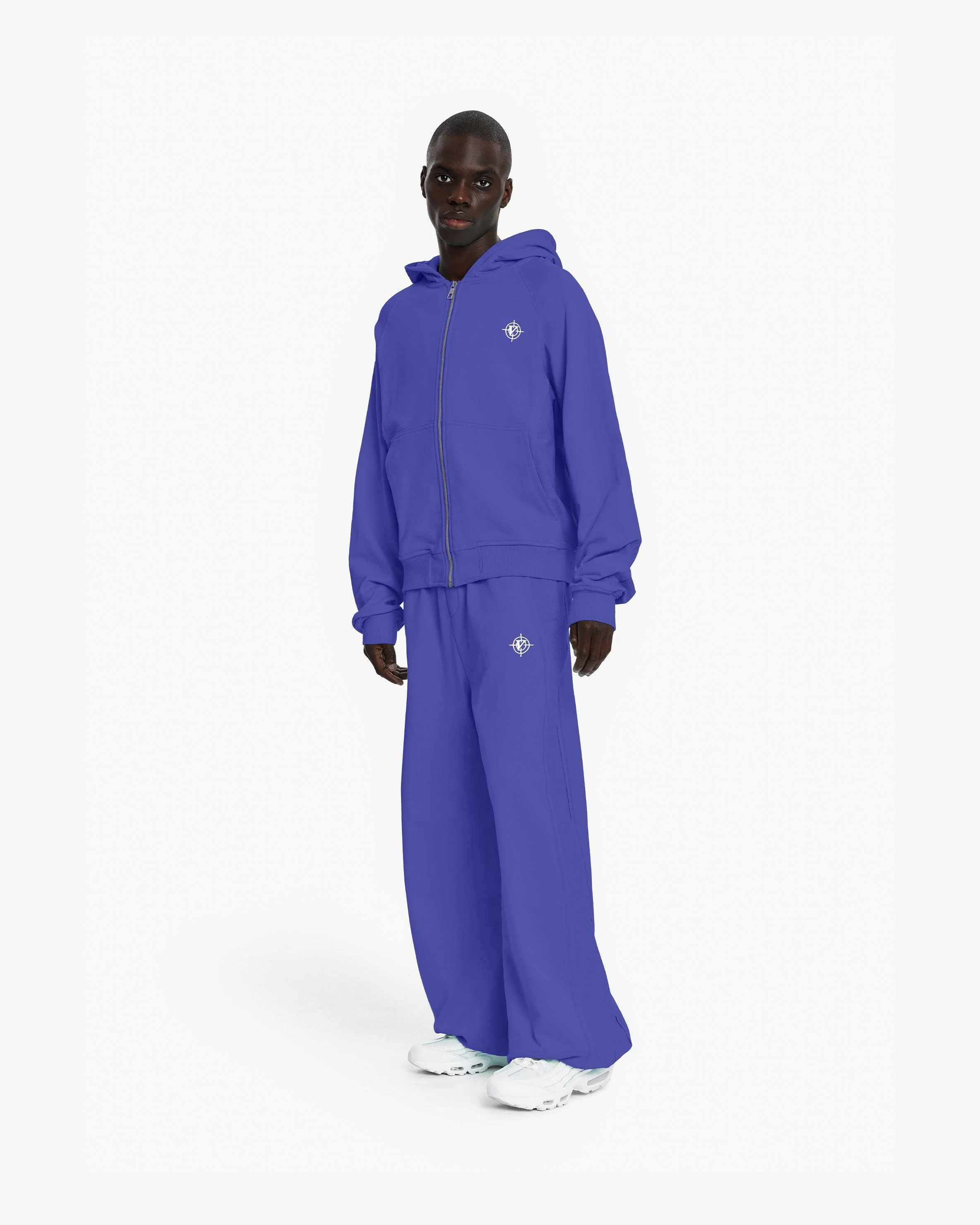 INSIDE OUT ZIP HOODIE OCEAN BLUE - Image 10