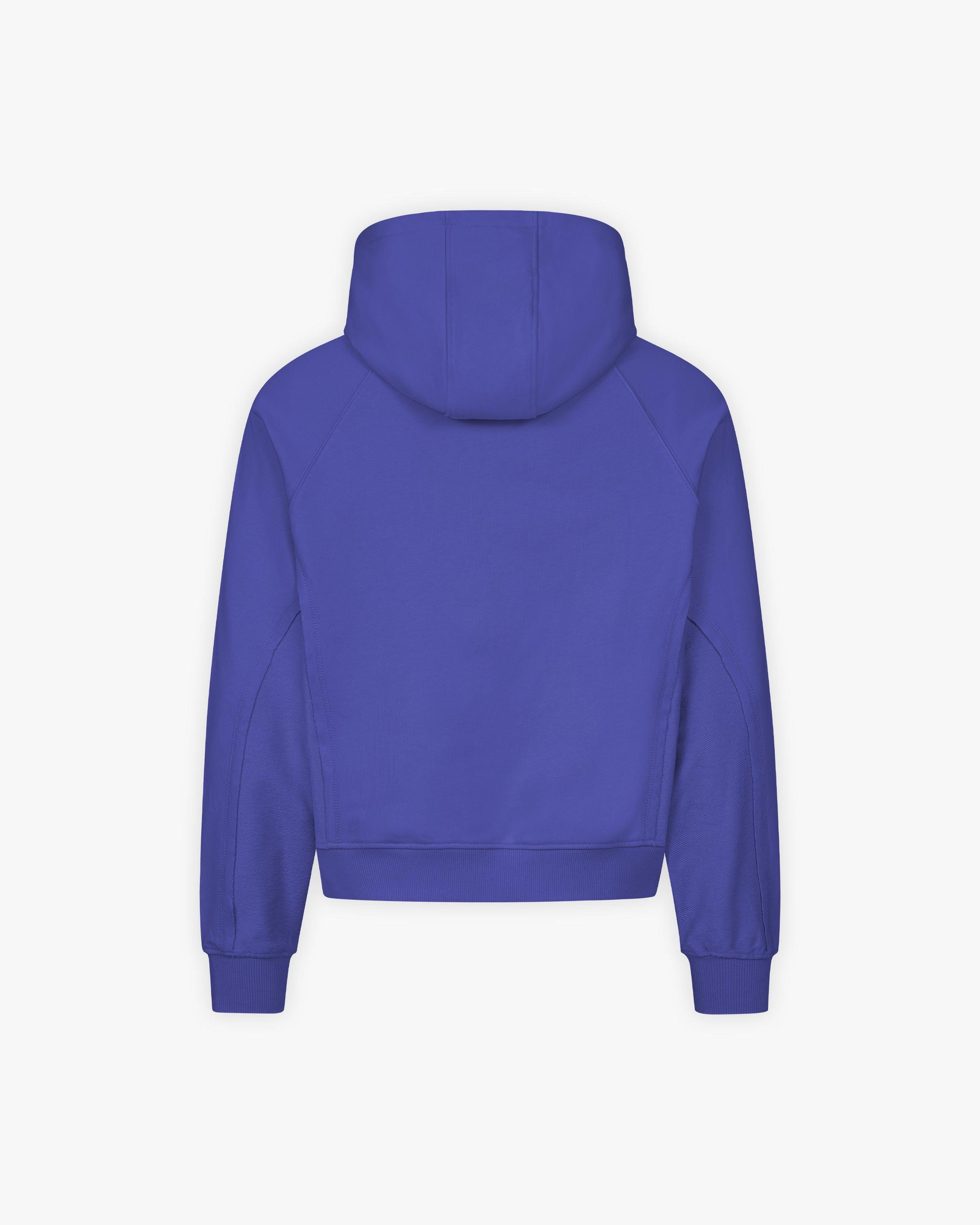 INSIDE OUT ZIP HOODIE OCEAN BLUE - Image 3