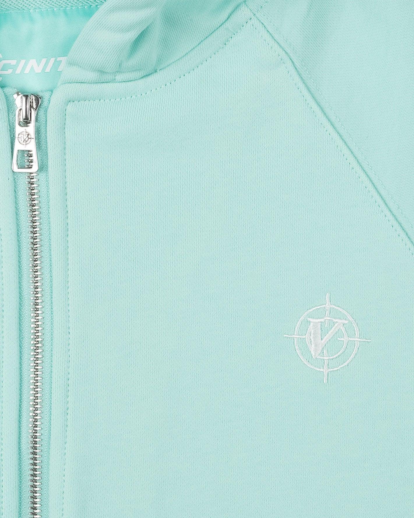 INSIDE OUT ZIP HOODIE TURQUOISE - Image 7