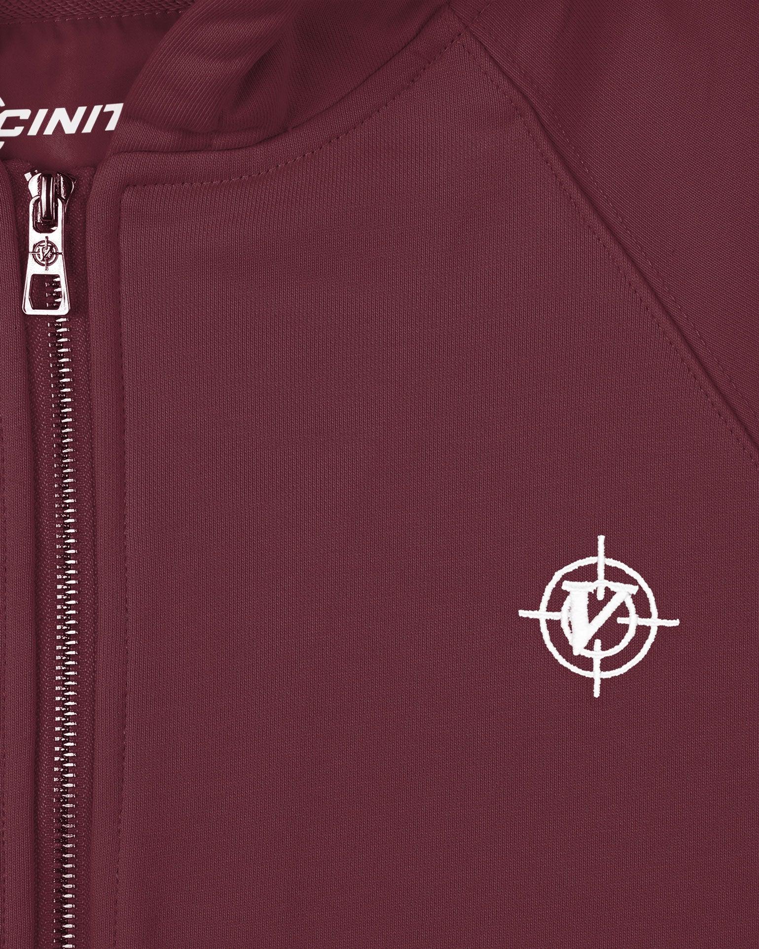 INSIDE OUT ZIP HOODIE WINE RED - Image 7